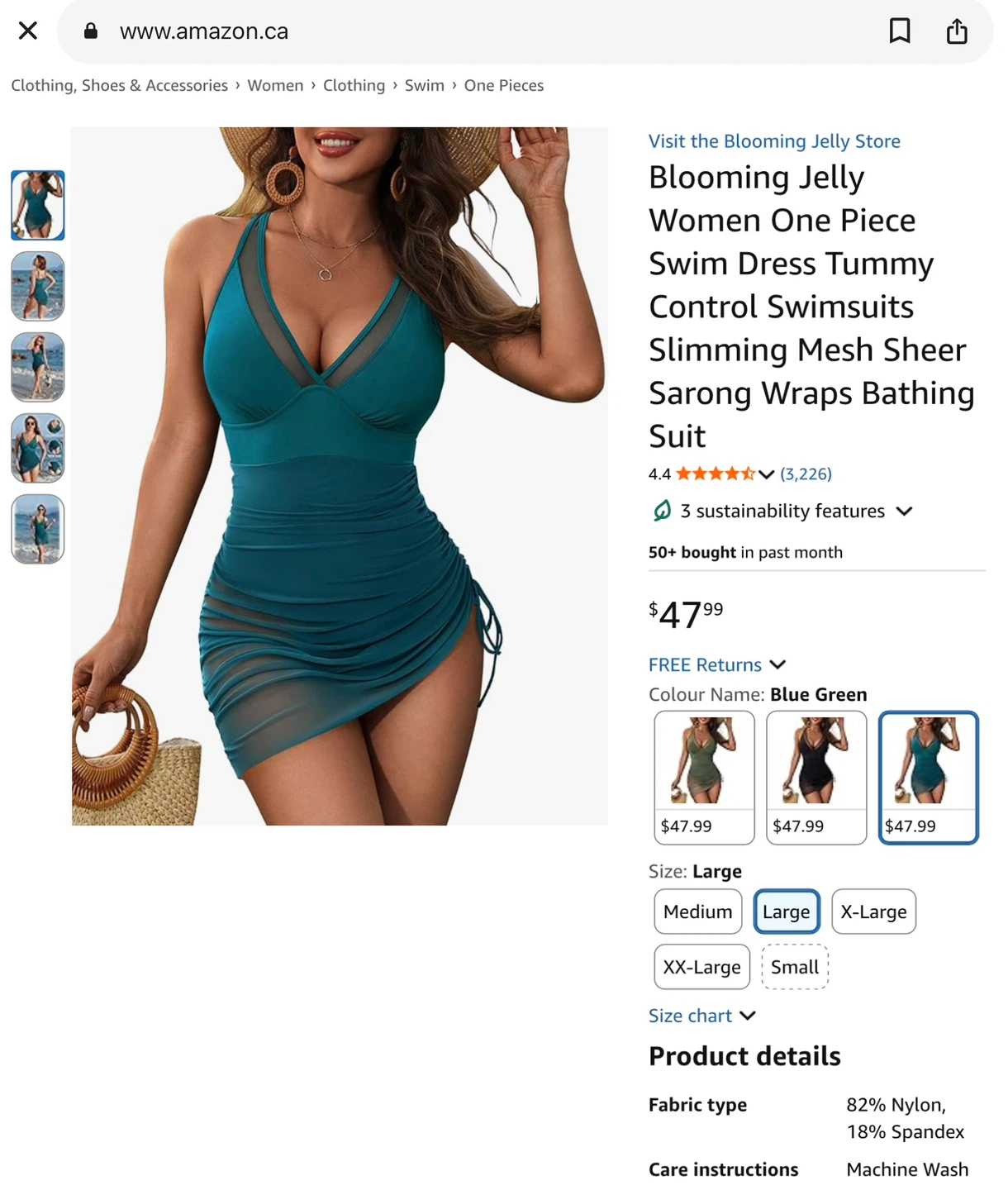 Blooming Jelly size L & XL Women's One Piece Swimsuit - photo 5