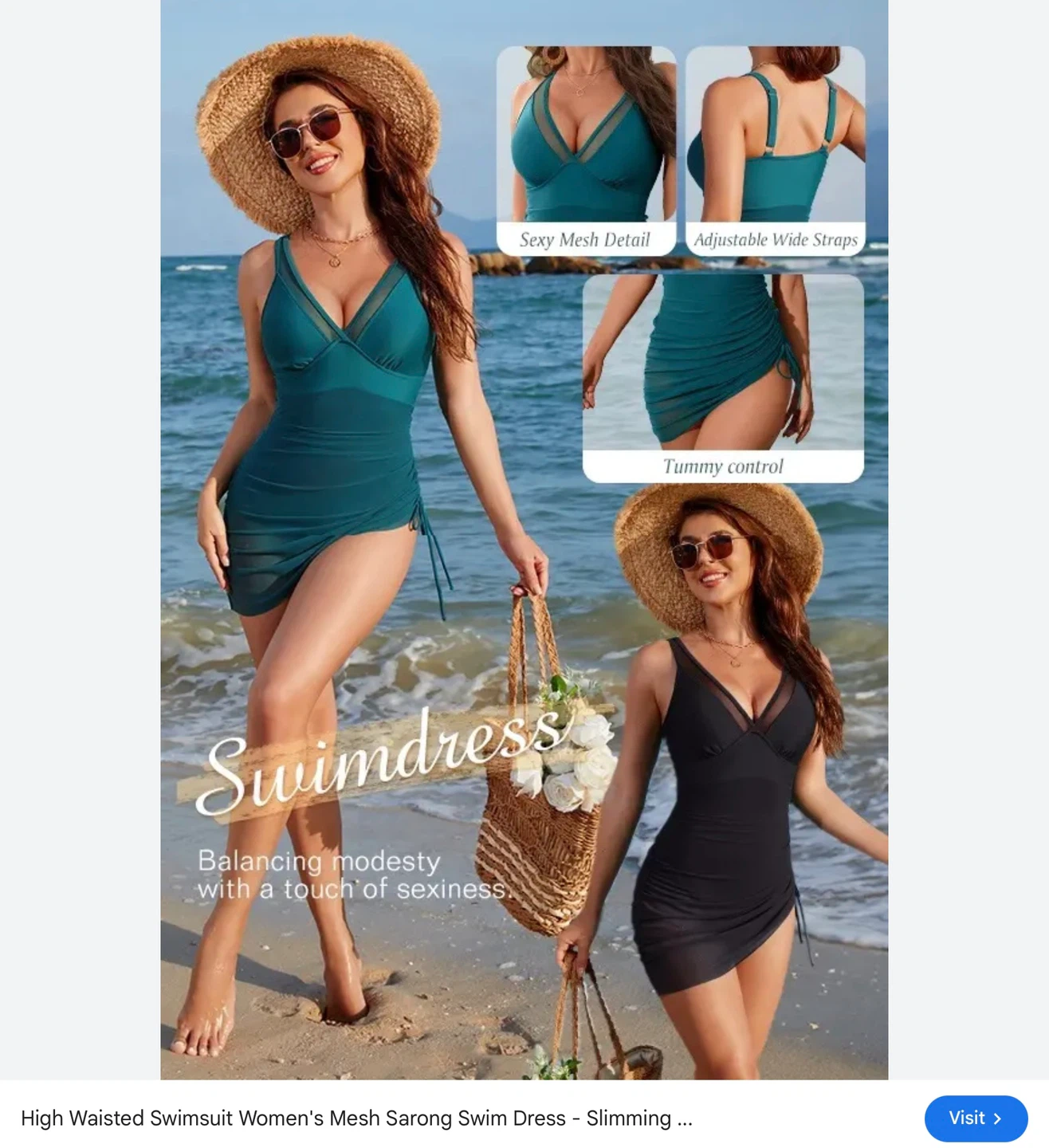 Blooming Jelly size L & XL Women's One Piece Swimsuit