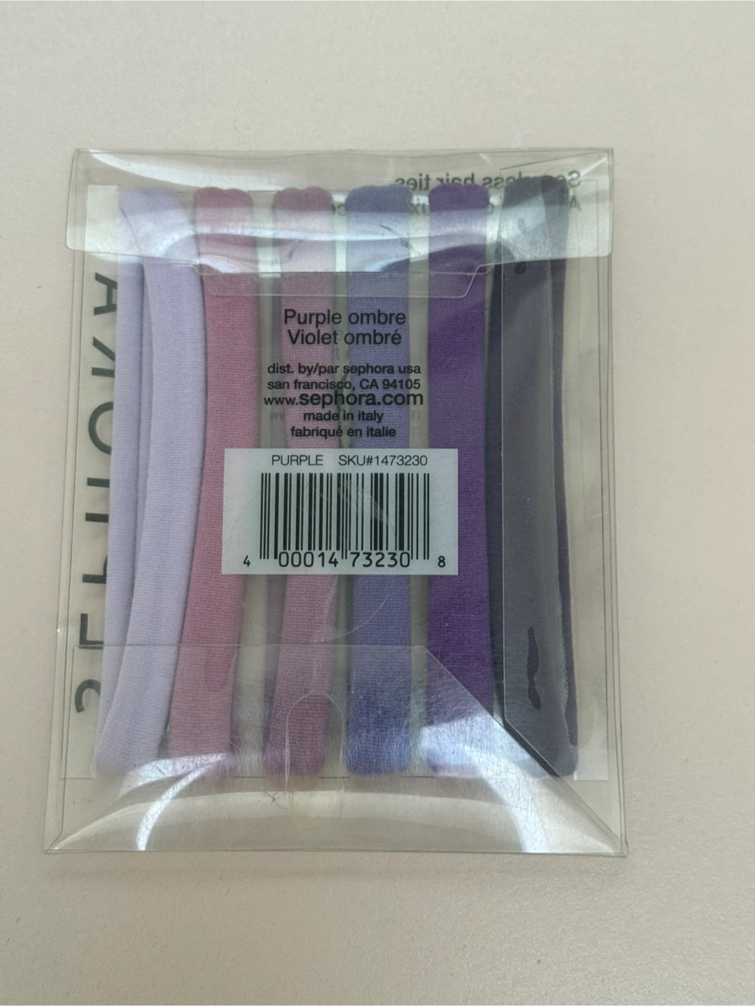 Sephora Seamless Hair Ties - Purple Ombre 🏆 - photo 2