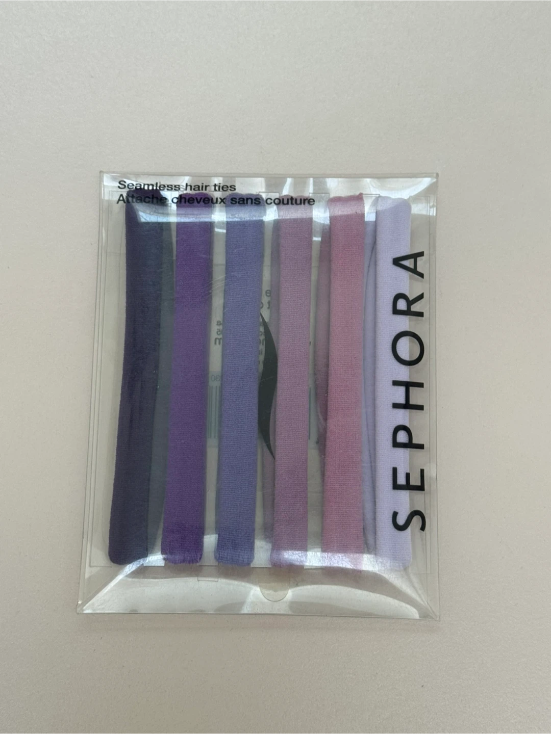 Sephora Seamless Hair Ties - Purple Ombre 🏆