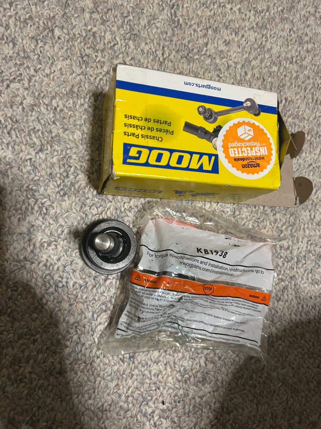Moog Chassis Parts KB1938 Ball Joint - photo 3