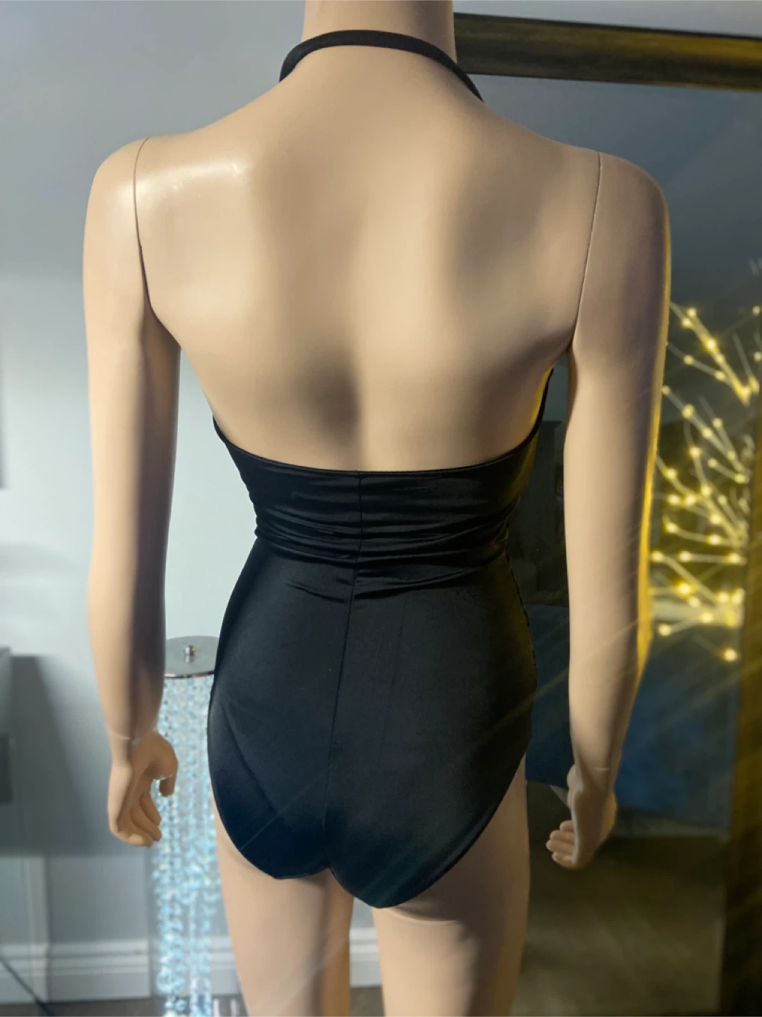 🏆️ NEW Joe Fresh Black Halterneck One-Piece Swimsuit Size XS 🏆️ - photo 4