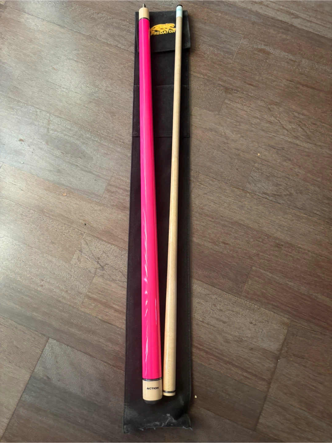 Action Pink Pool Cue Stick