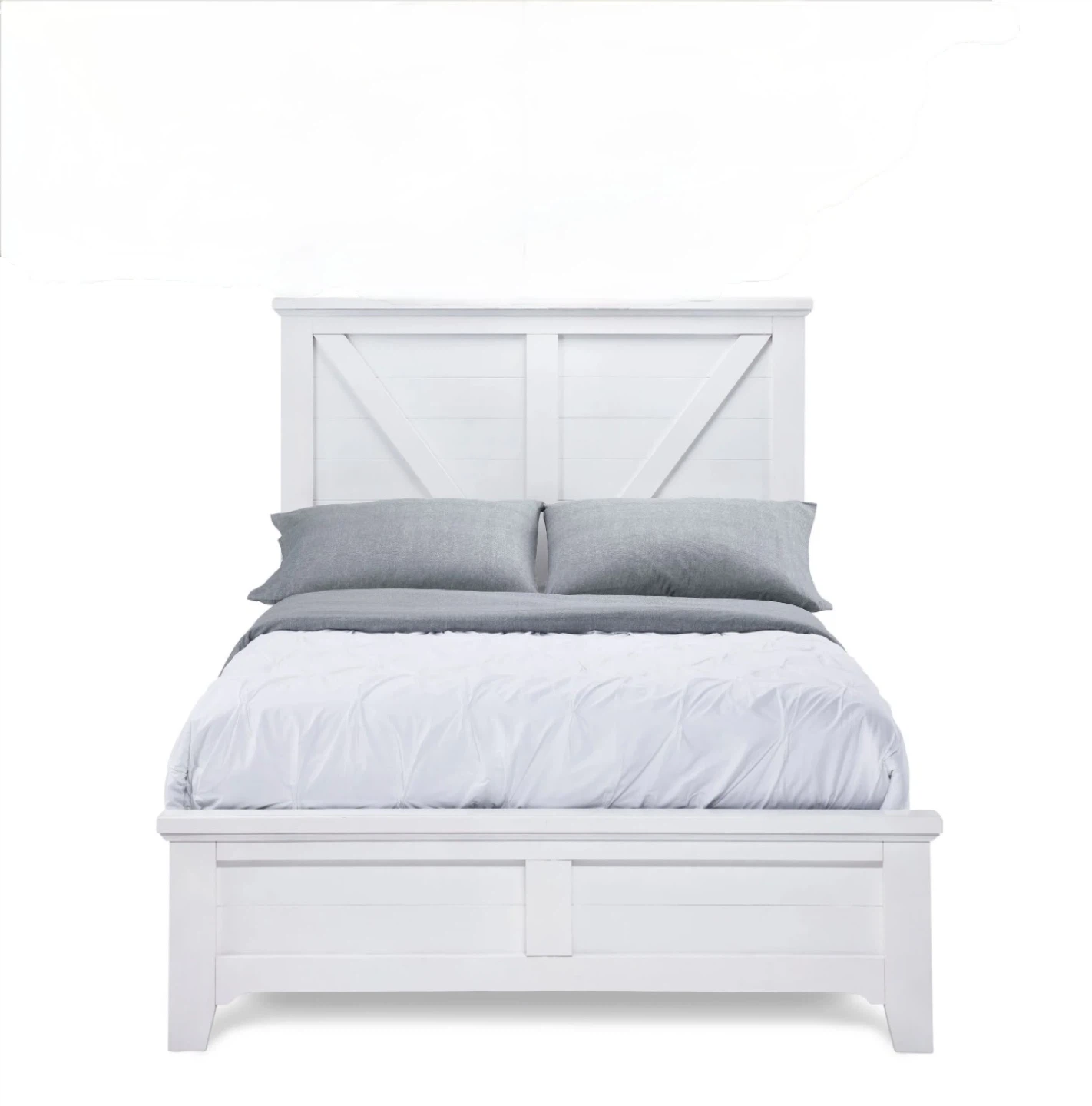 White Sea Shell Twin Bed Frame