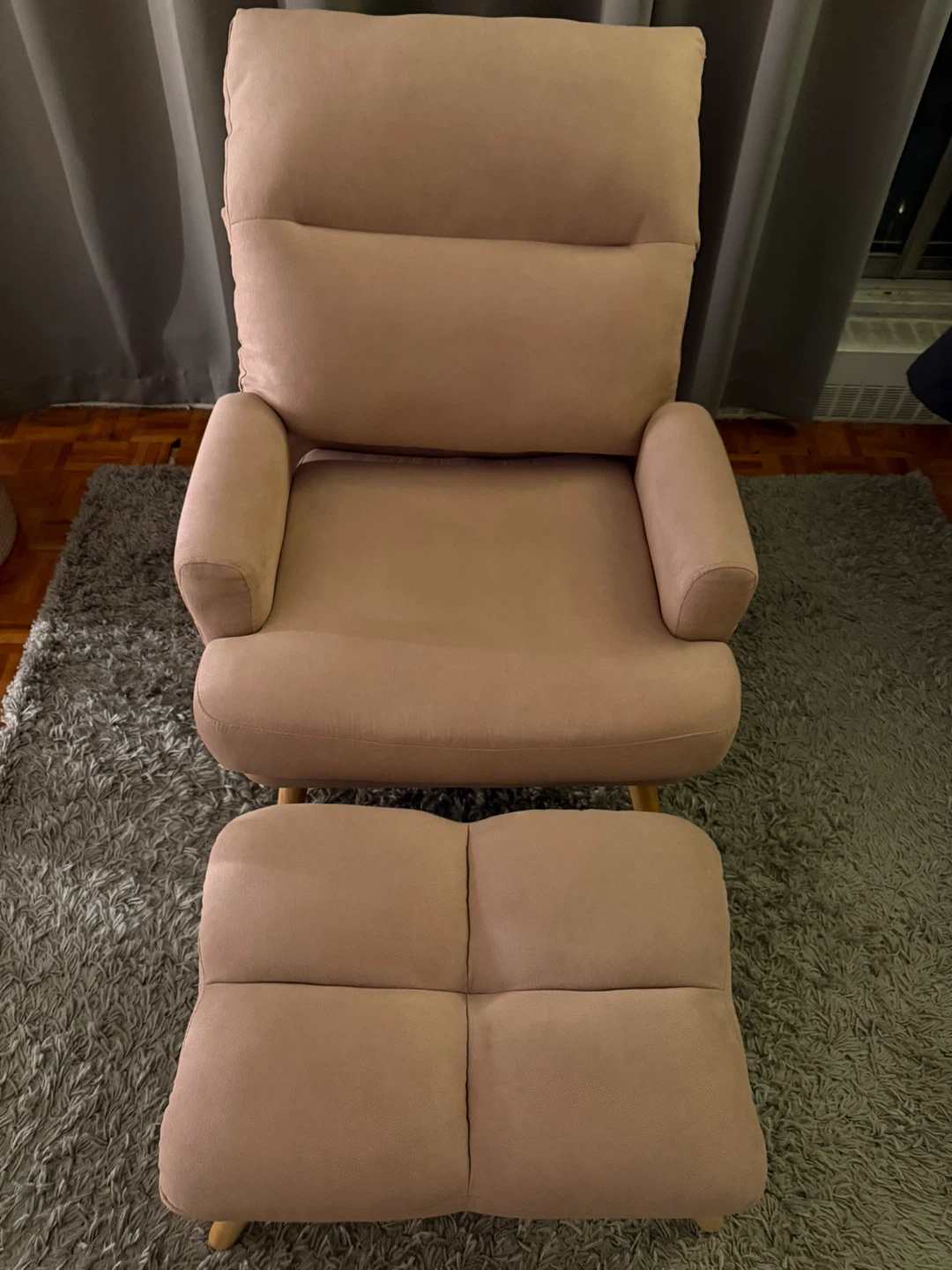 Reclining Chair with Ottoman & Pillow - photo 2