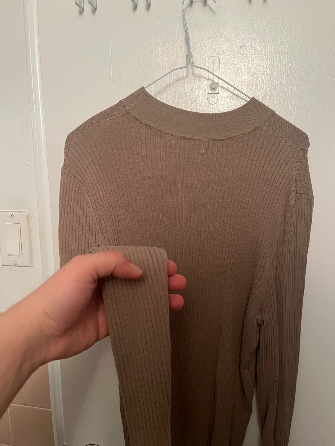 Zara Ribbed Knit Mock Neck Sweater - Medium - photo 4