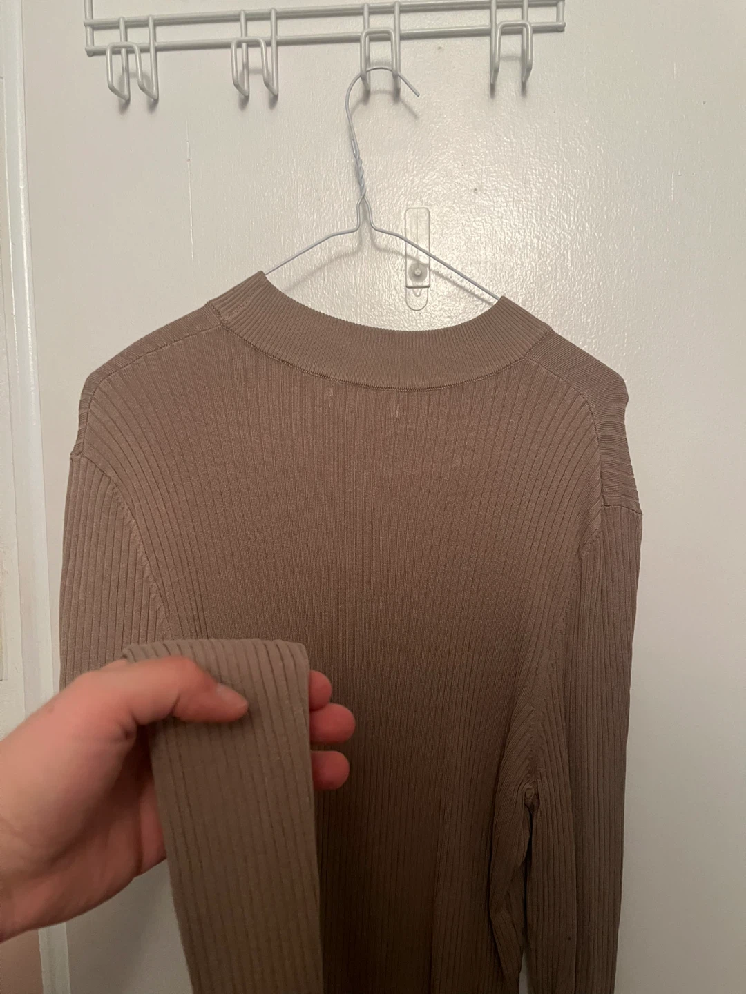 Zara Ribbed Knit Mock Neck Sweater - Medium - photo 2