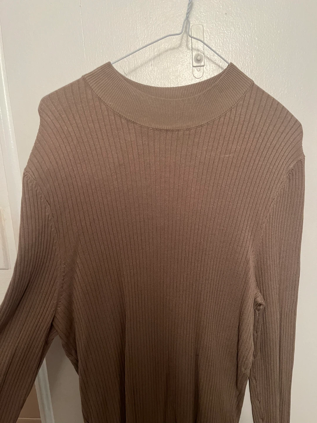 Zara Ribbed Knit Mock Neck Sweater - Medium - photo 3