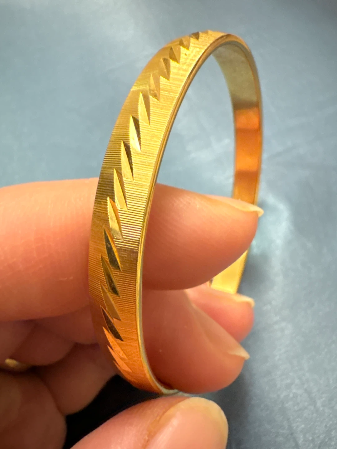 Vintage Monet Gold  Bangle Bracelet - photo 3