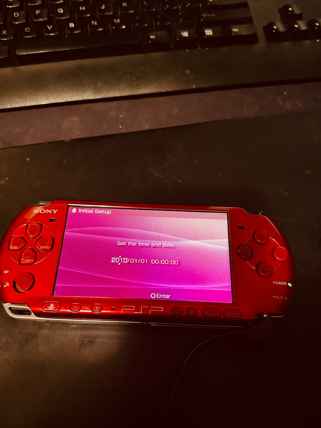 Red Sony PSP Handheld Gaming Console - photo 5