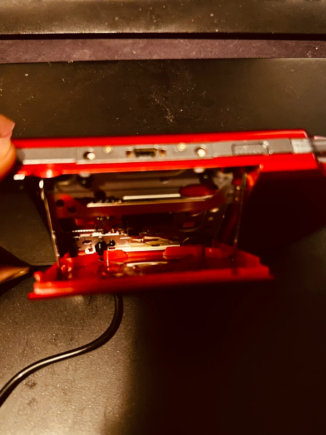 Red Sony PSP Handheld Gaming Console - photo 3