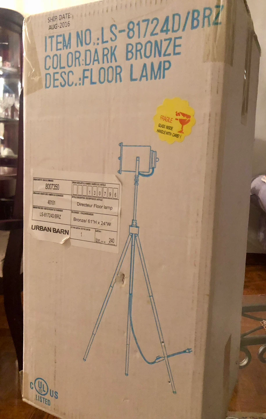 Urban Barn Dark Bronze Floor Lamp (New) 🏆 - photo 2