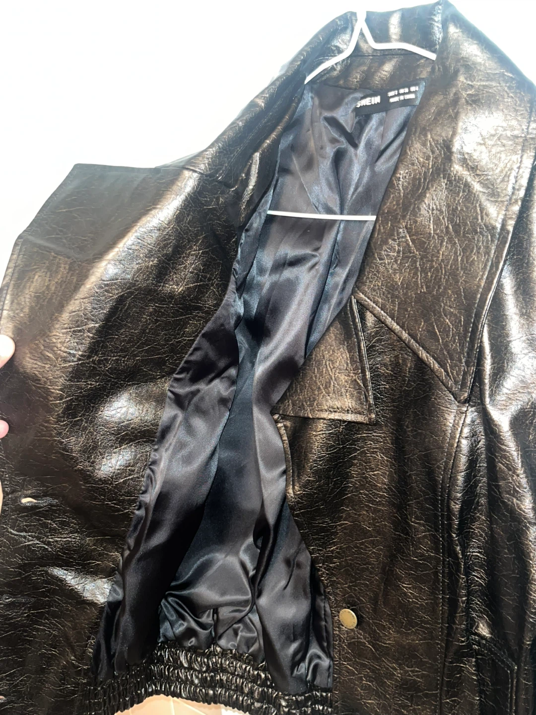 SHEIN Faux Leather Jacket - Size S - photo 3