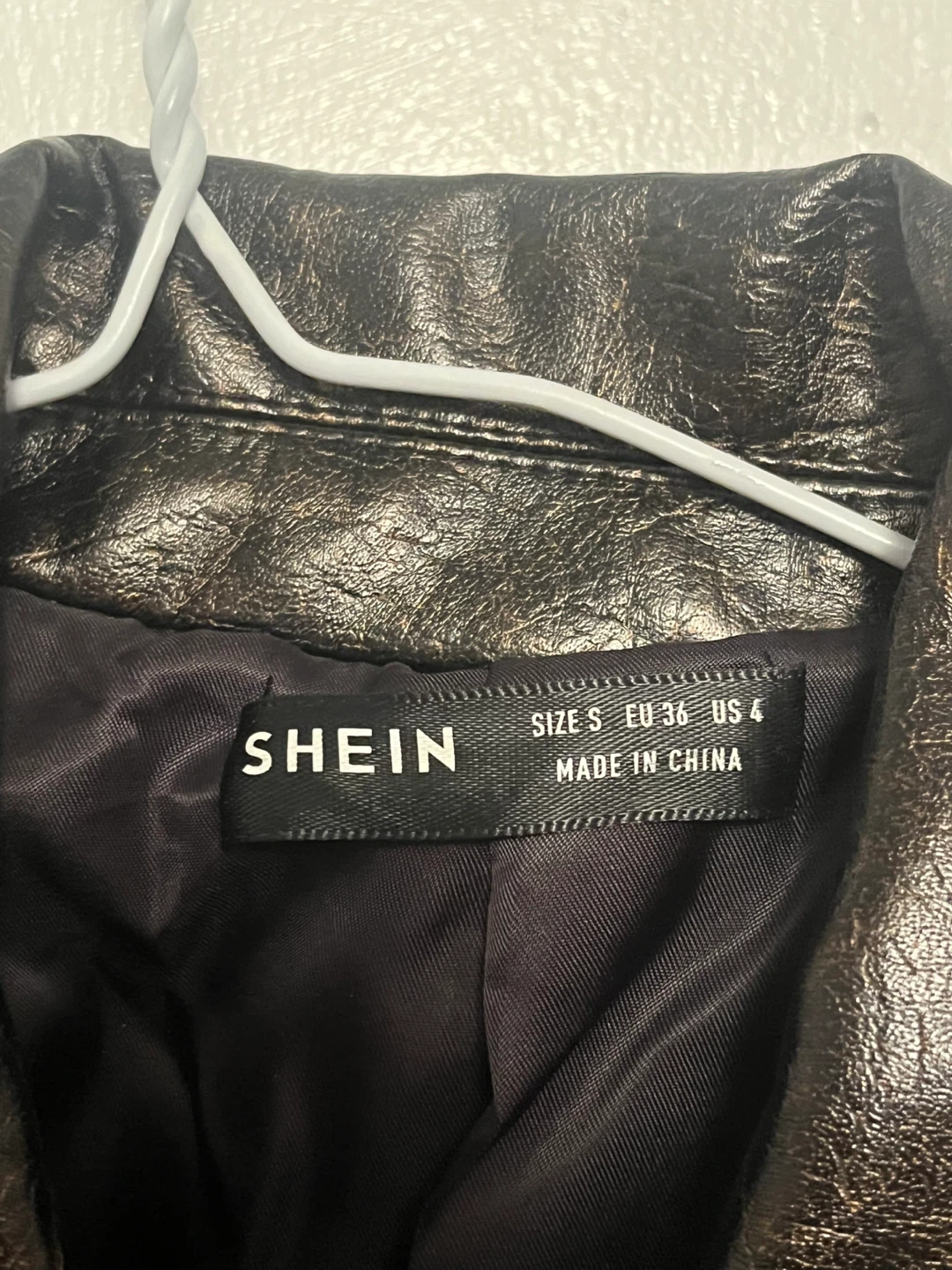 SHEIN Faux Leather Jacket - Size S - photo 2