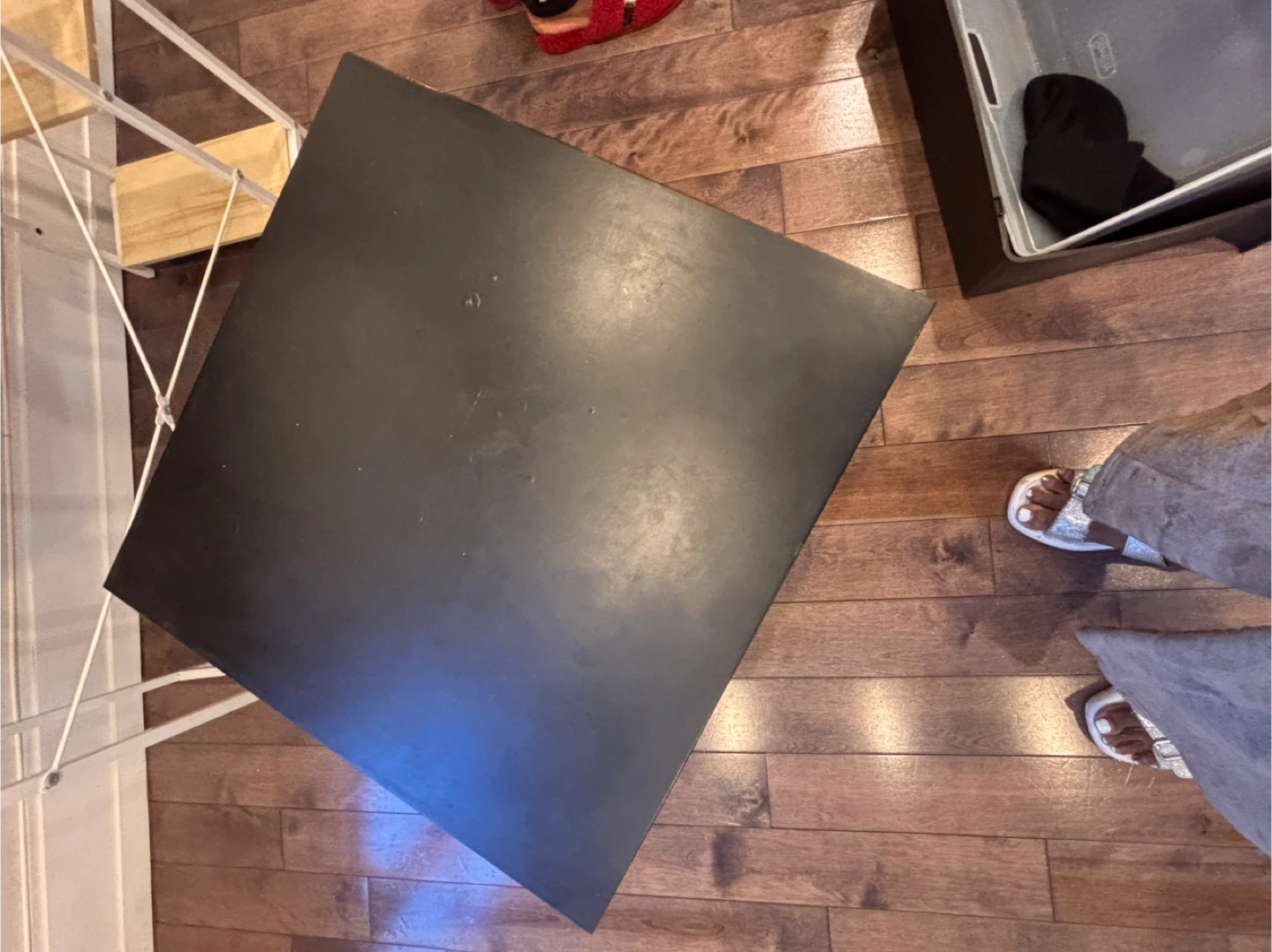 Black Square End Table - photo 2