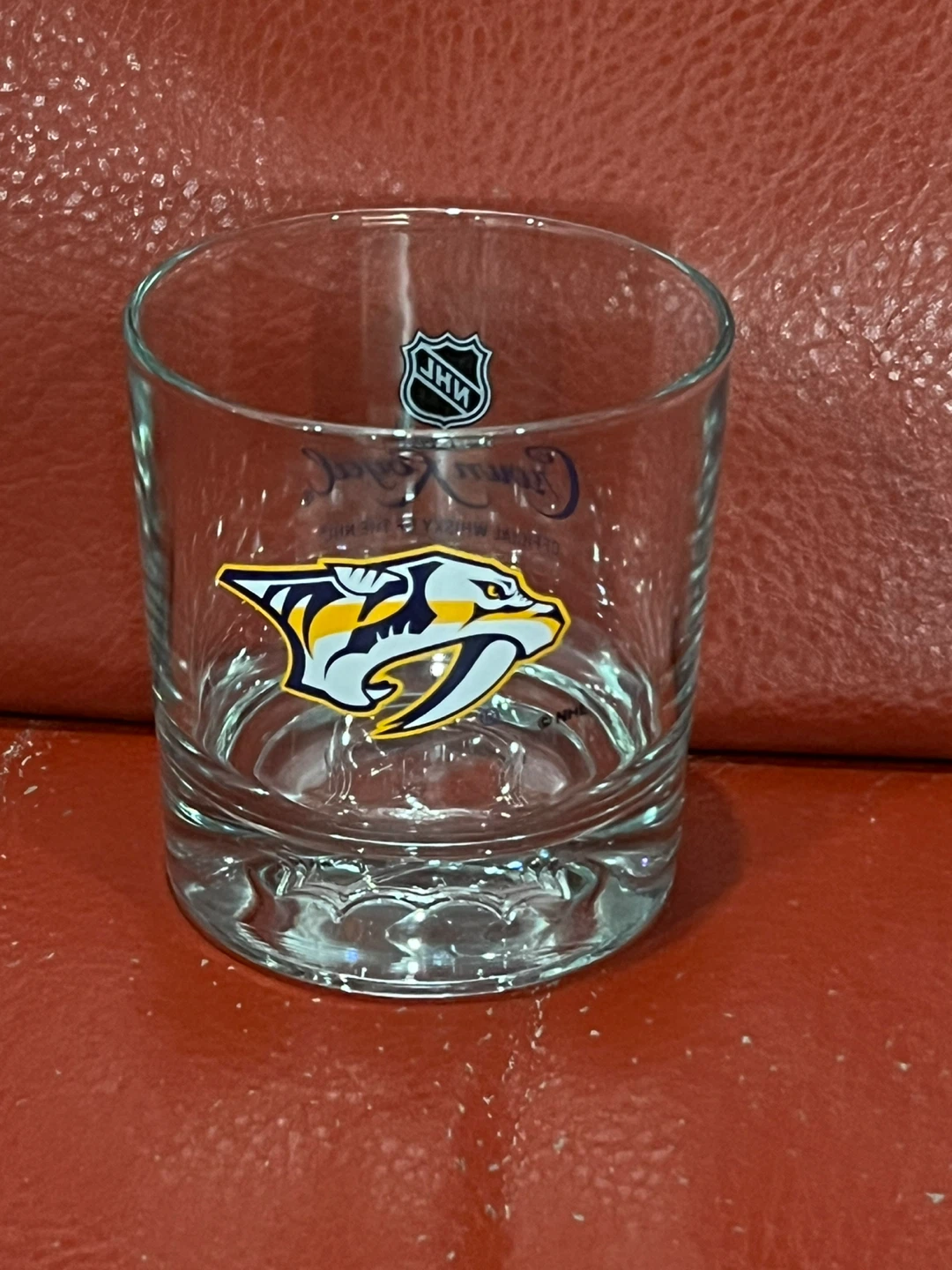 Vintage Crown Royal NHL  Whiskey Rocks Glass 12oz NHL Mint Cond.
