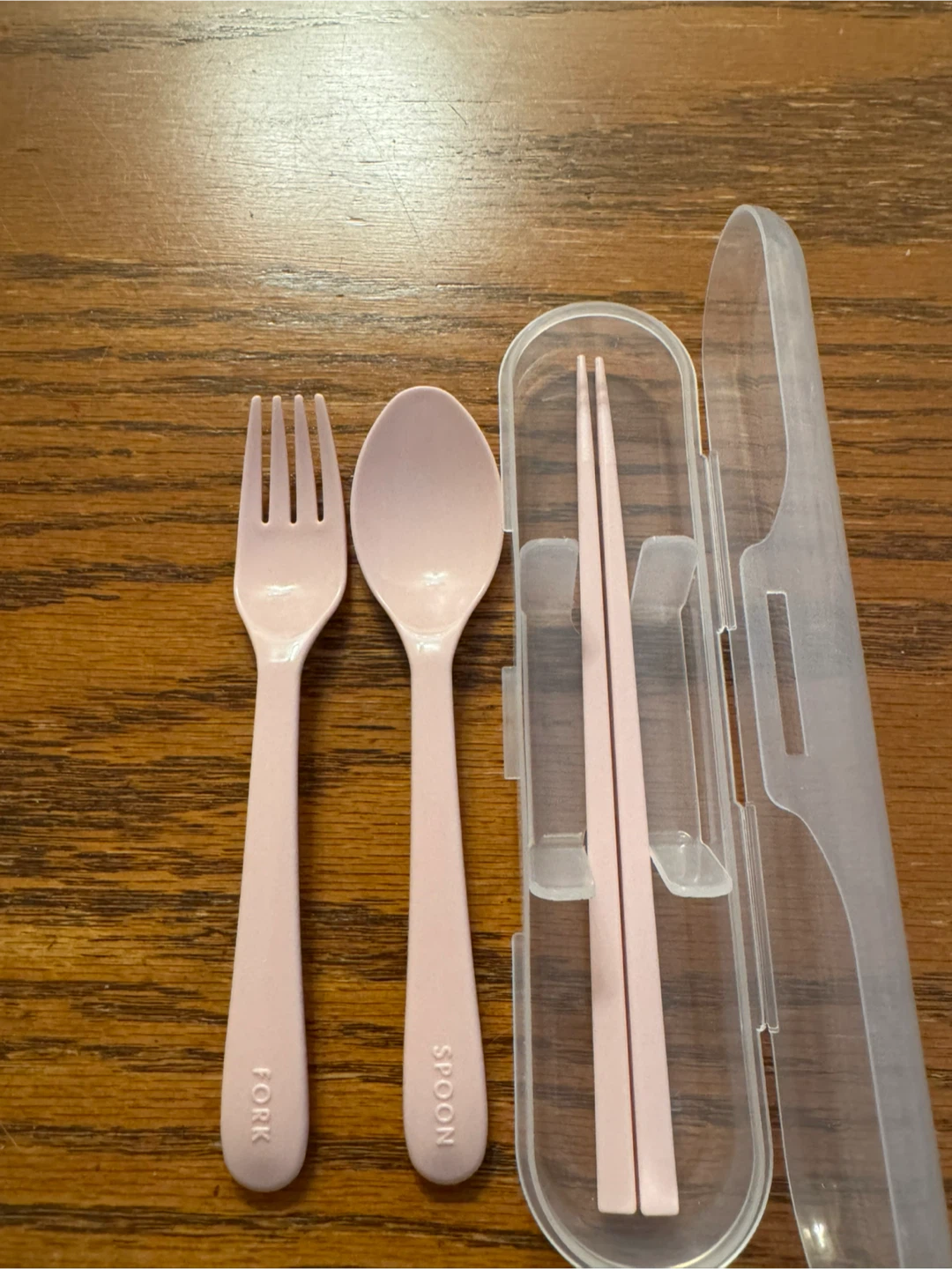 Utensil Set with Case Pink 🏆 - photo 2