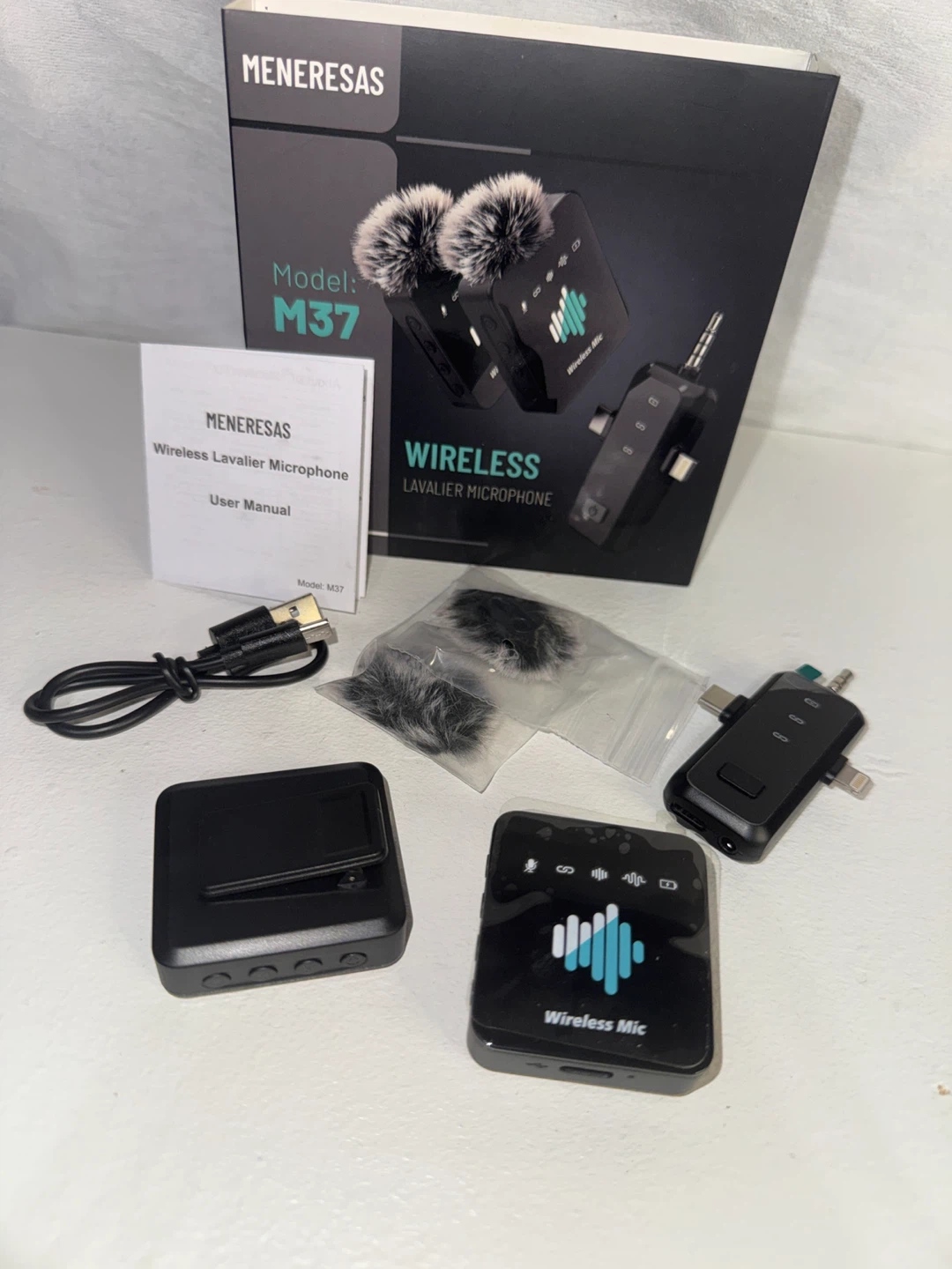 MENERESAS Model M37 Wireless Lavalier Microphone - photo 4