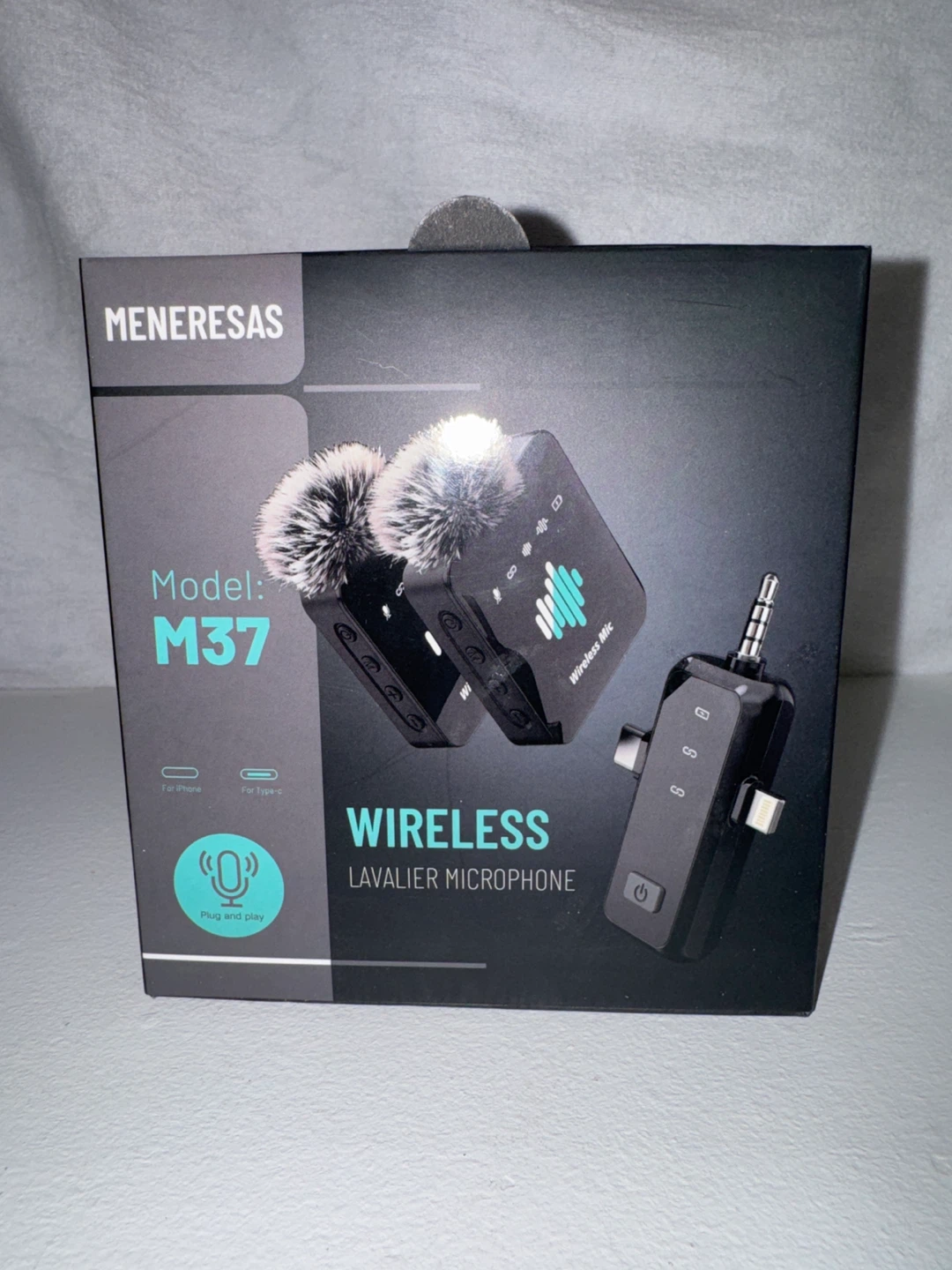 MENERESAS Model M37 Wireless Lavalier Microphone