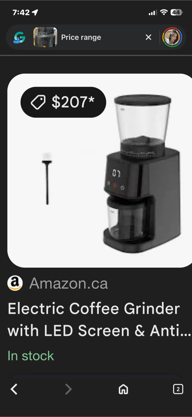 SHARDOR Electric Coffee Grinder with Timer - photo 2