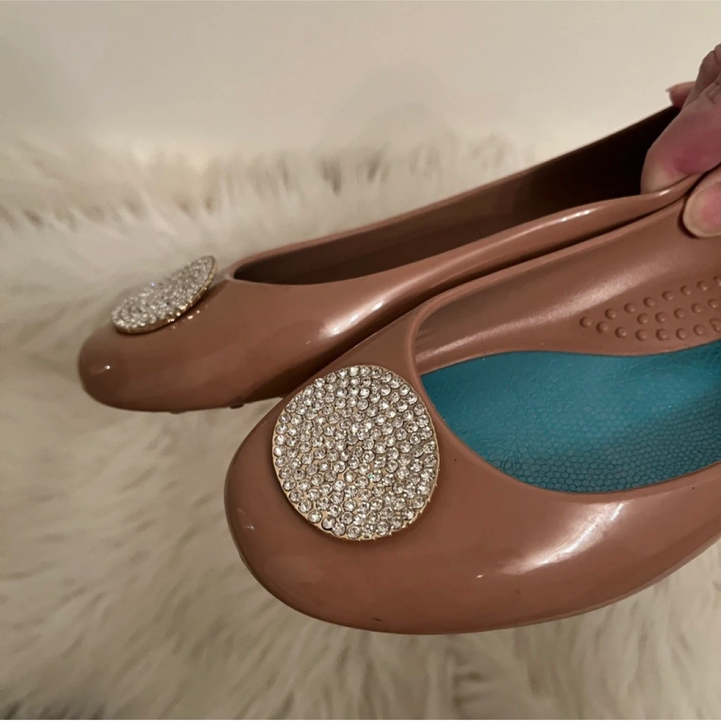Oka-B Embellished Jelly Ballet Flats 🏆 - photo 4