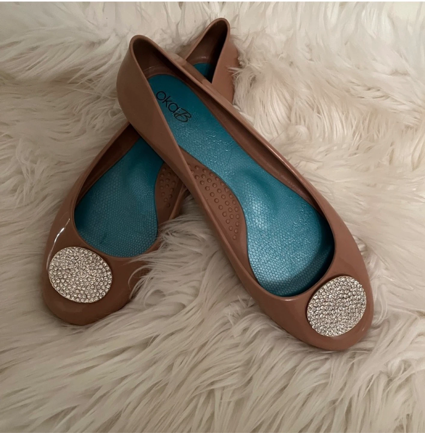 Oka-B Embellished Jelly Ballet Flats 🏆 - photo 2