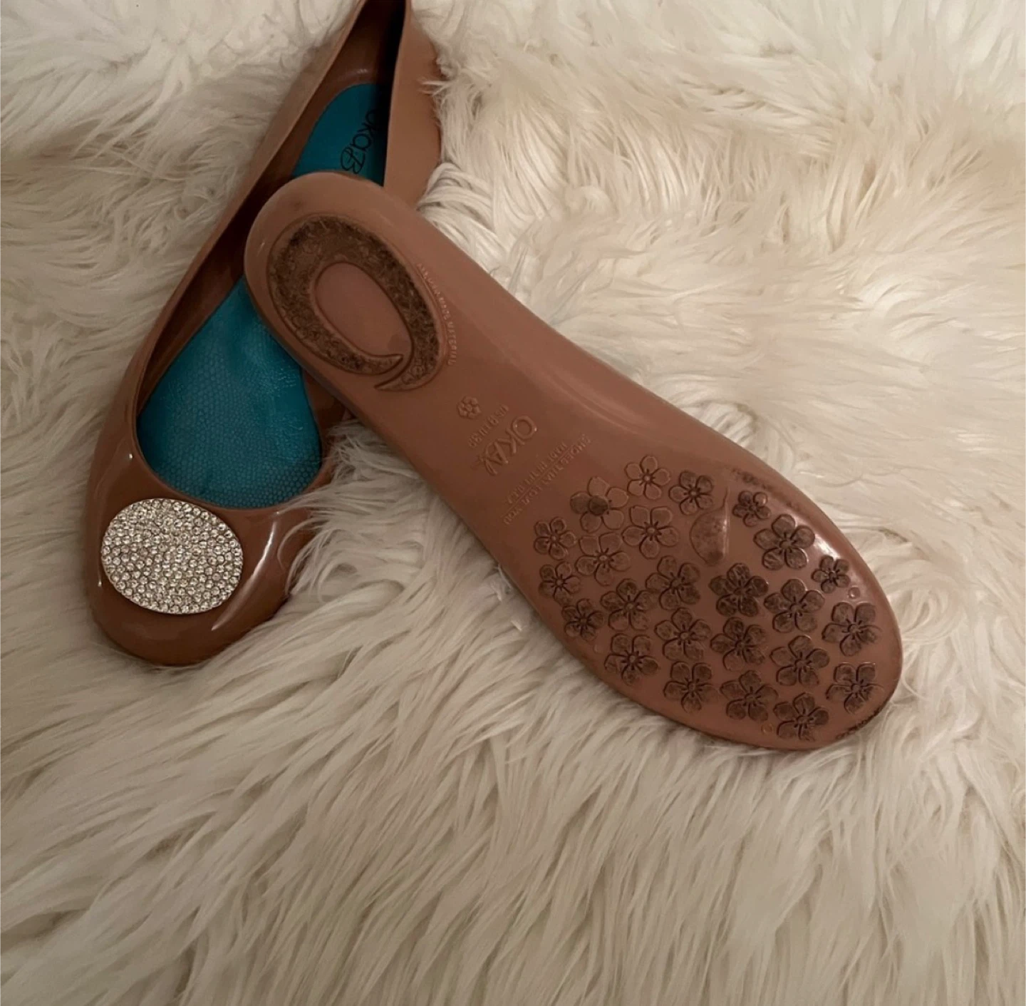 Oka-B Embellished Jelly Ballet Flats 🏆 - photo 3