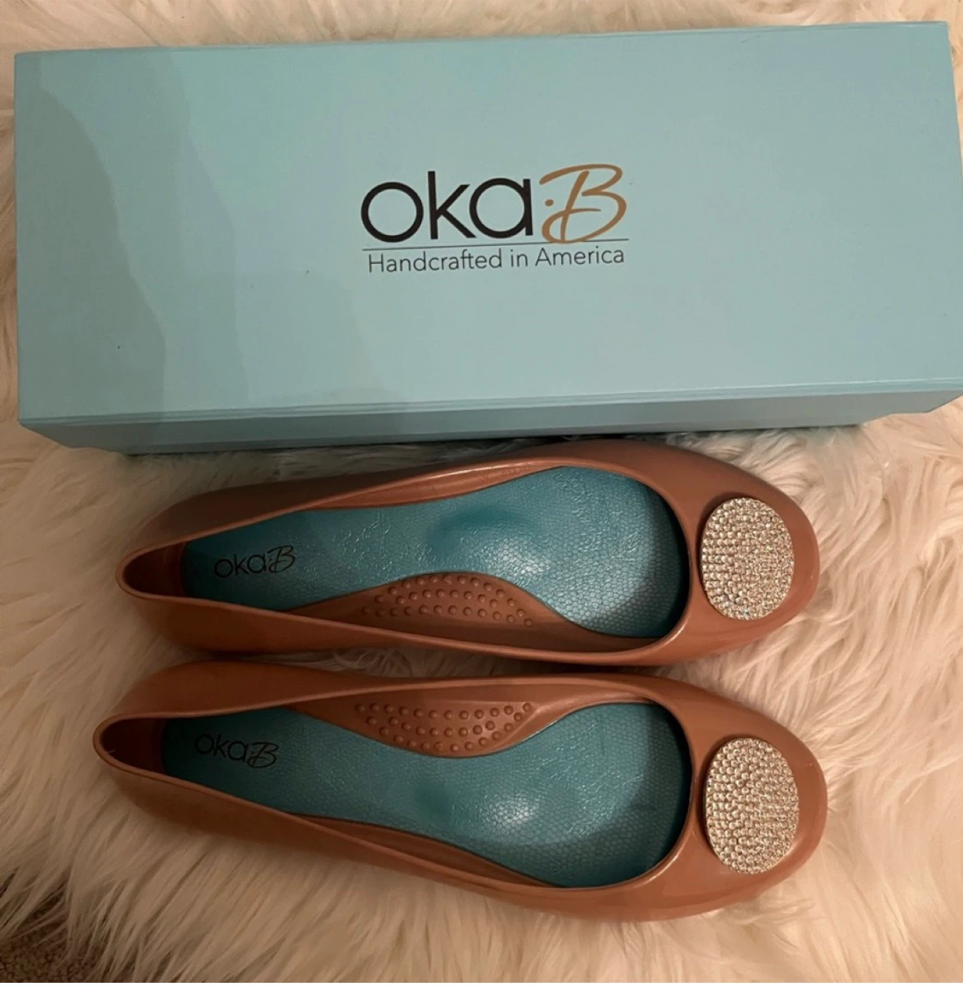 Oka-B Embellished Jelly Ballet Flats 🏆 - photo 5