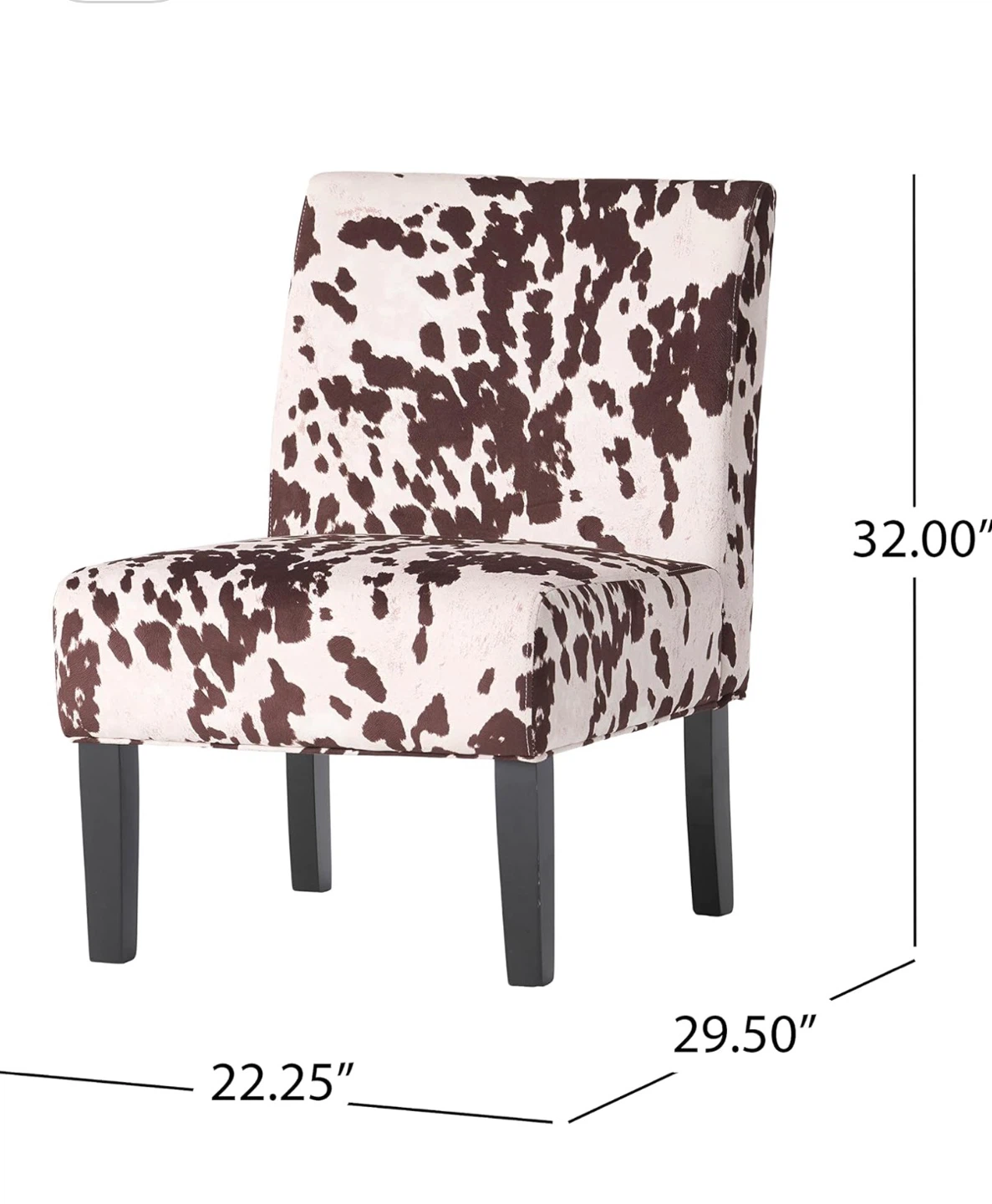 Cow Print Fabric Chair - photo 4