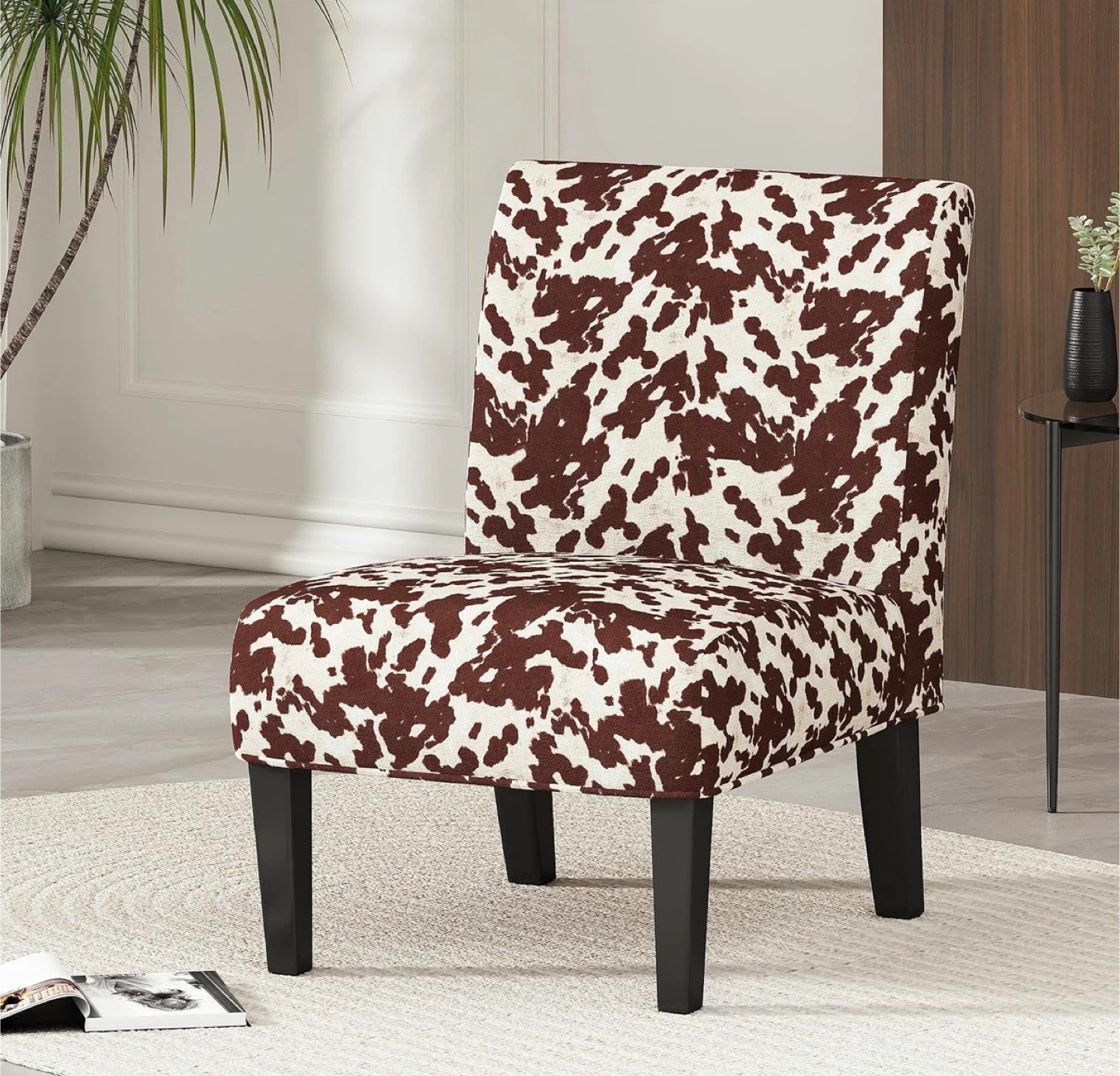 Cow Print Fabric Chair - photo 3