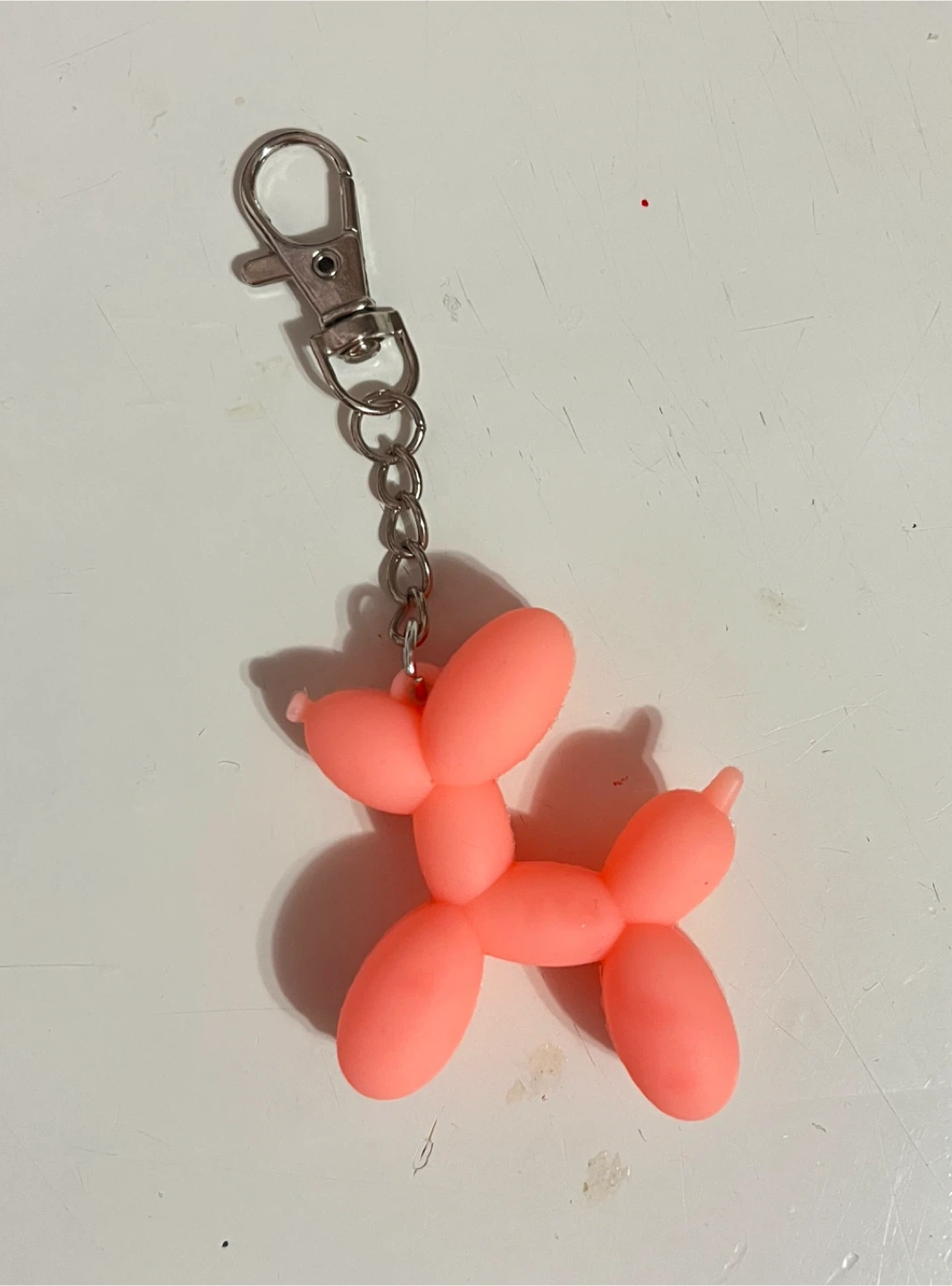 Pink Balloon Dog Keychain 🏆
