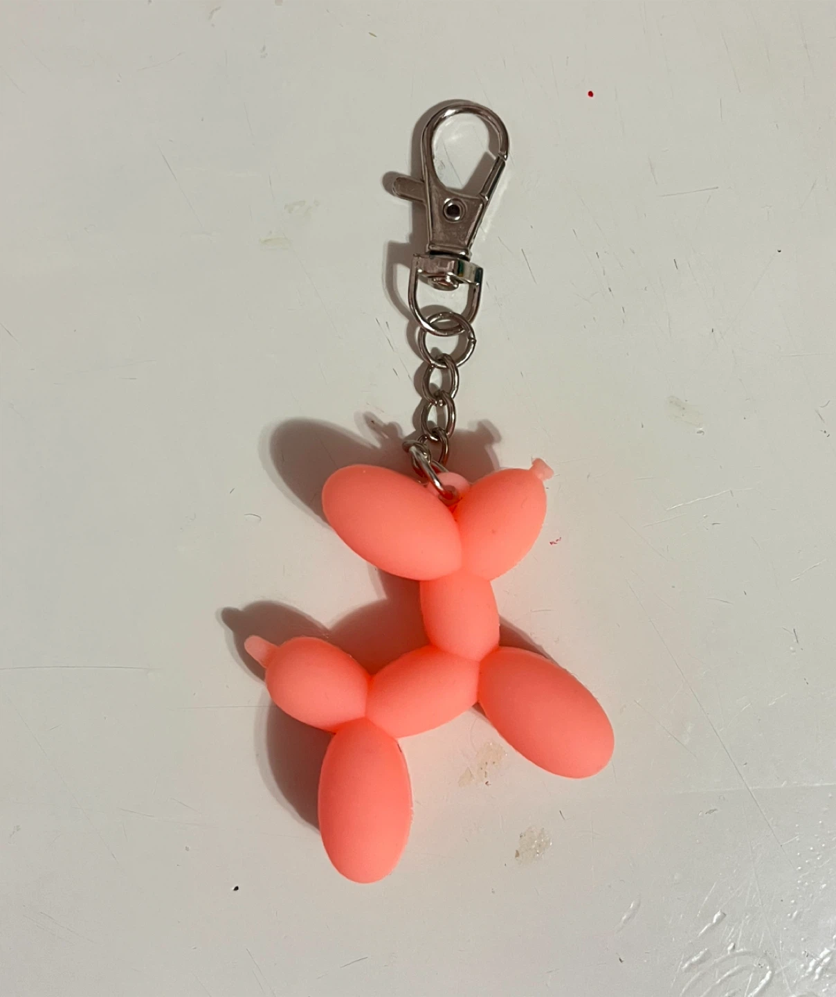 Pink Balloon Dog Keychain 🏆 - photo 2