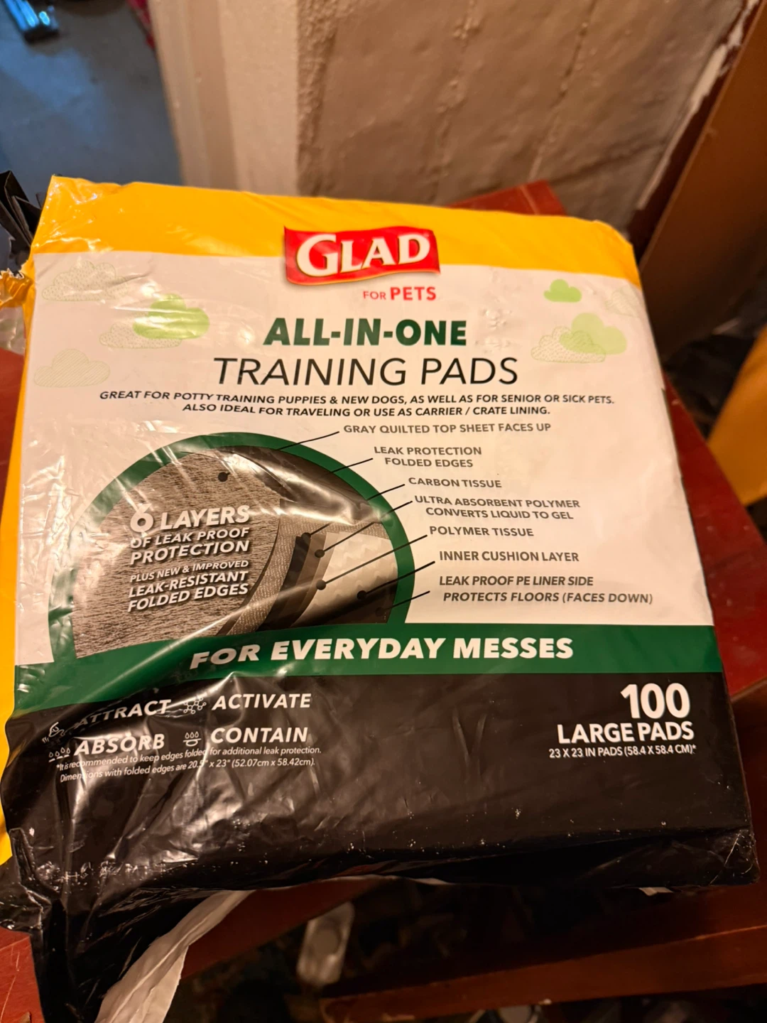 Glad for Pets All-in-One Training Pads - 100 Large Pads - photo 2