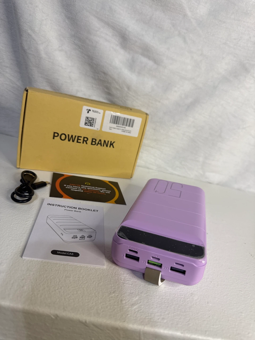 Purple 50000mAh Power Bank with USB-C - photo 4