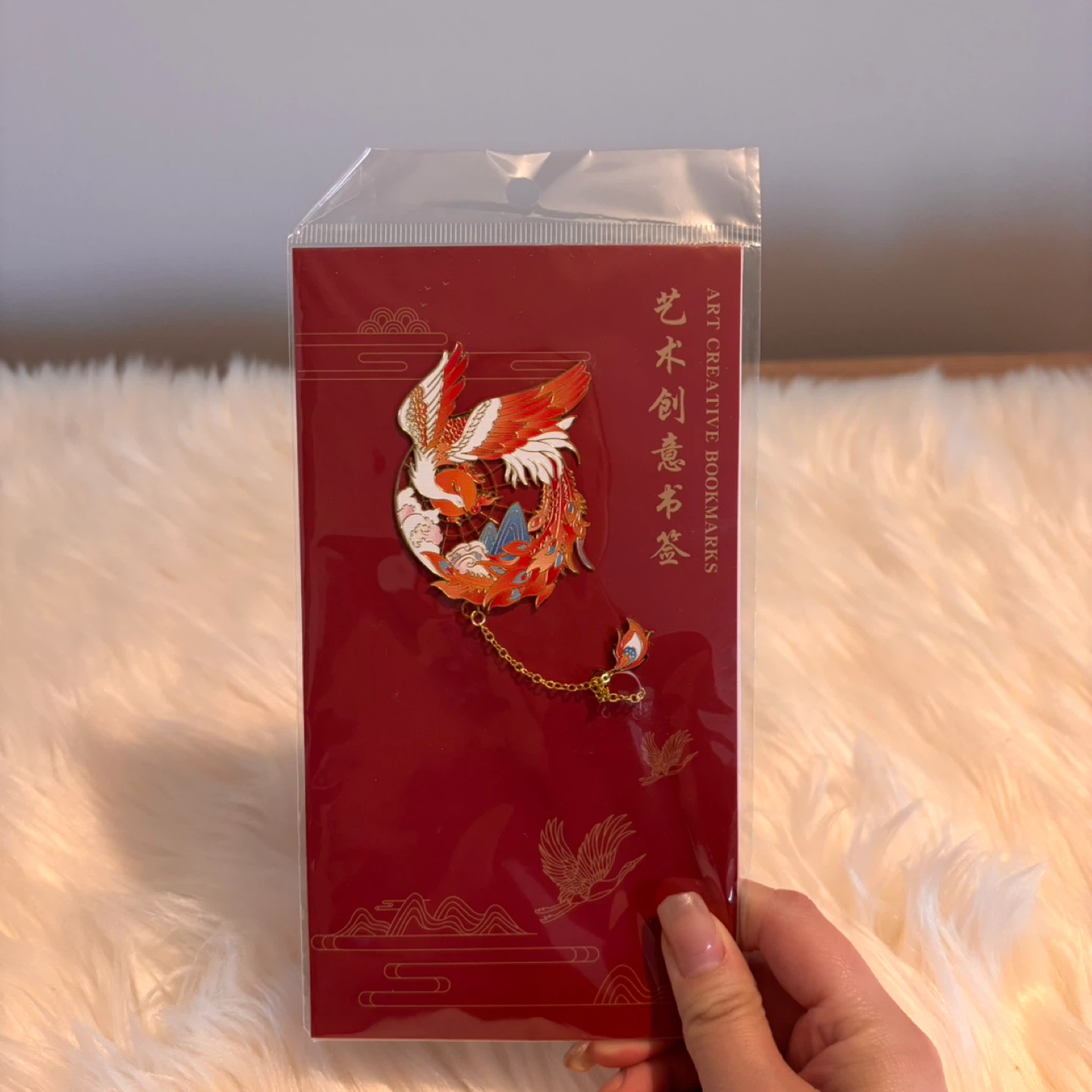 Art Creative Bookmarks Phoenix Design