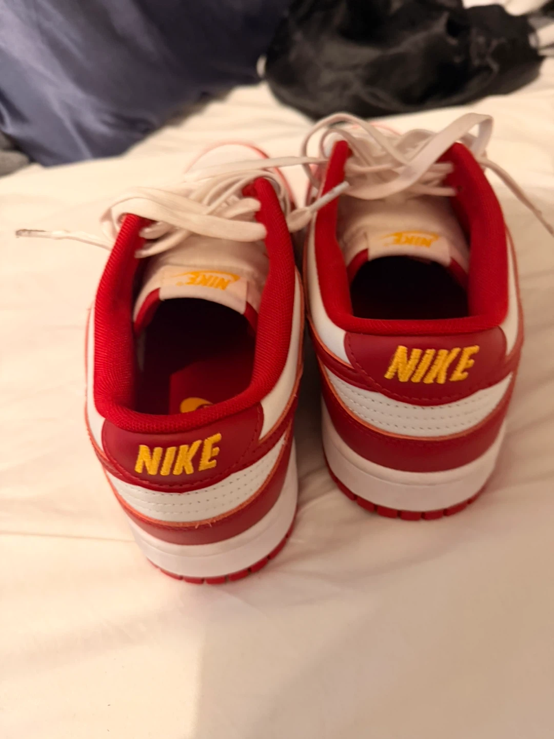 Nike Dunk Low Red White Sneakers - photo 2