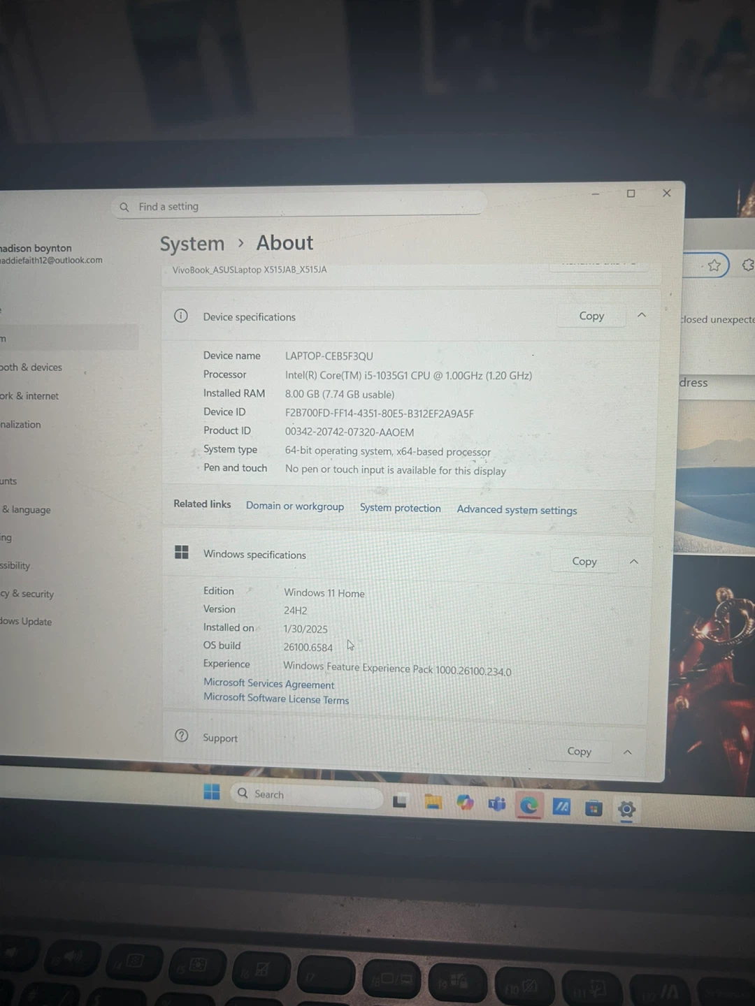 ASUS VivoBook X515JA Laptop - photo 5