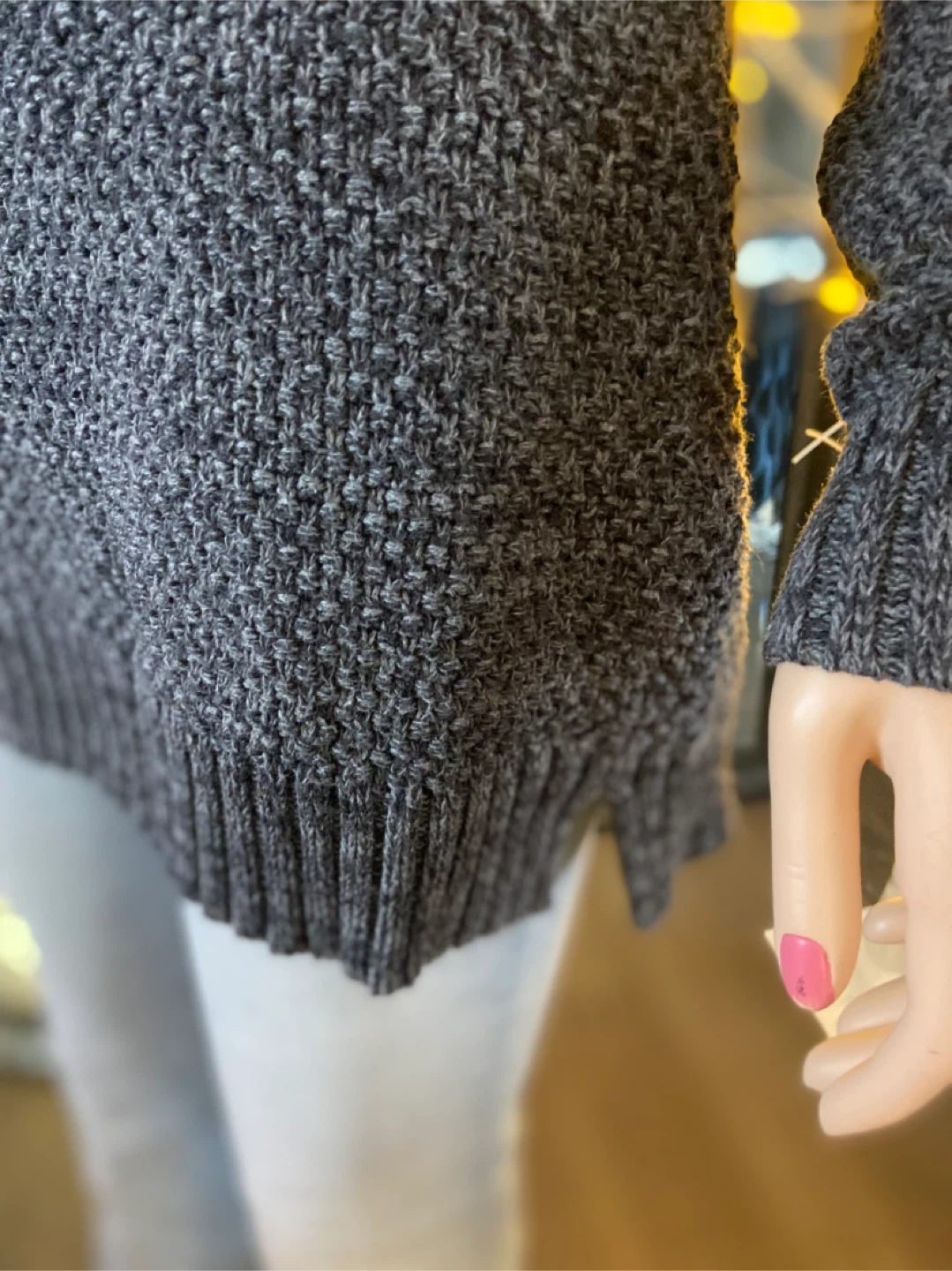 EUC: Hilary Radley Grey Cowl Neck Tunic Sweater S - photo 5