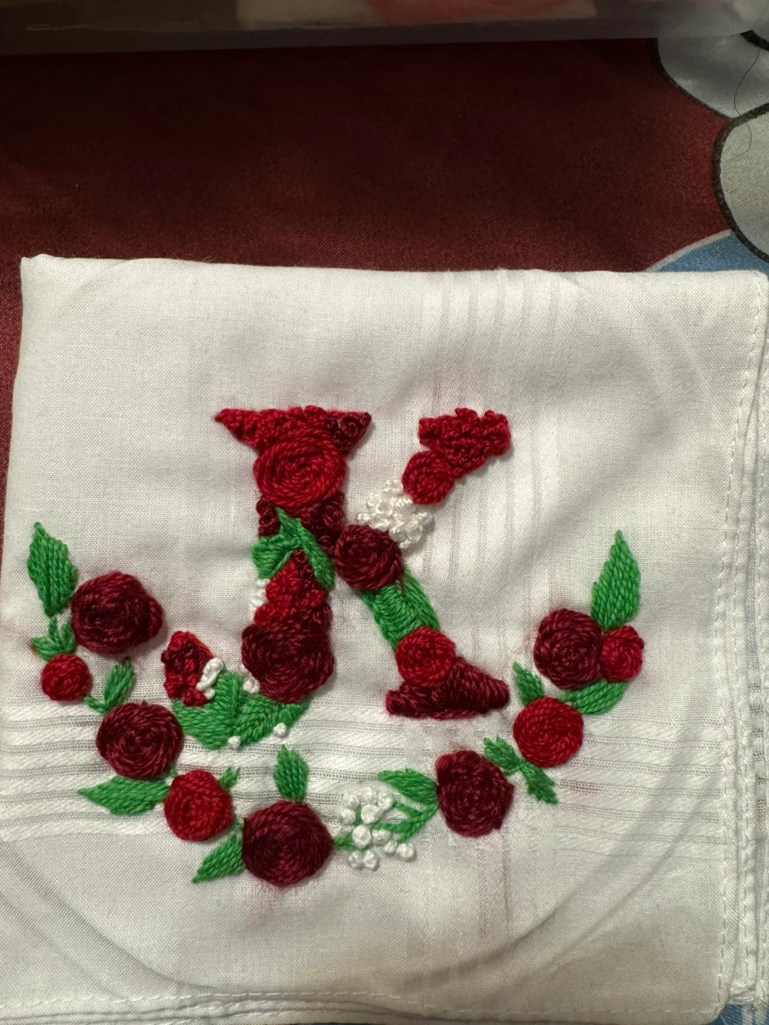 Embroidered Clothing and Handkerchief