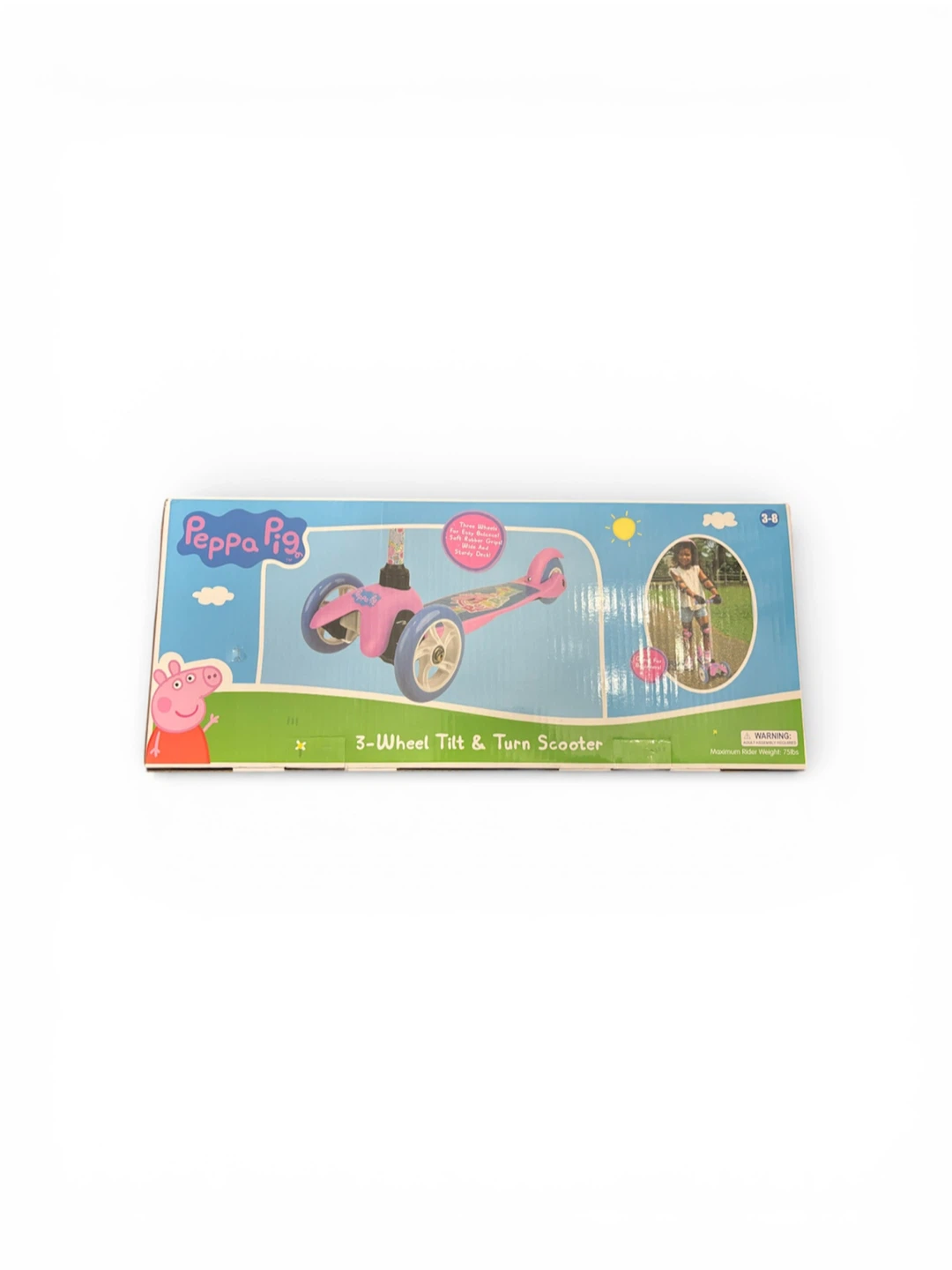 Peppa Pig 3-Wheel Tilt & Turn Scooter
