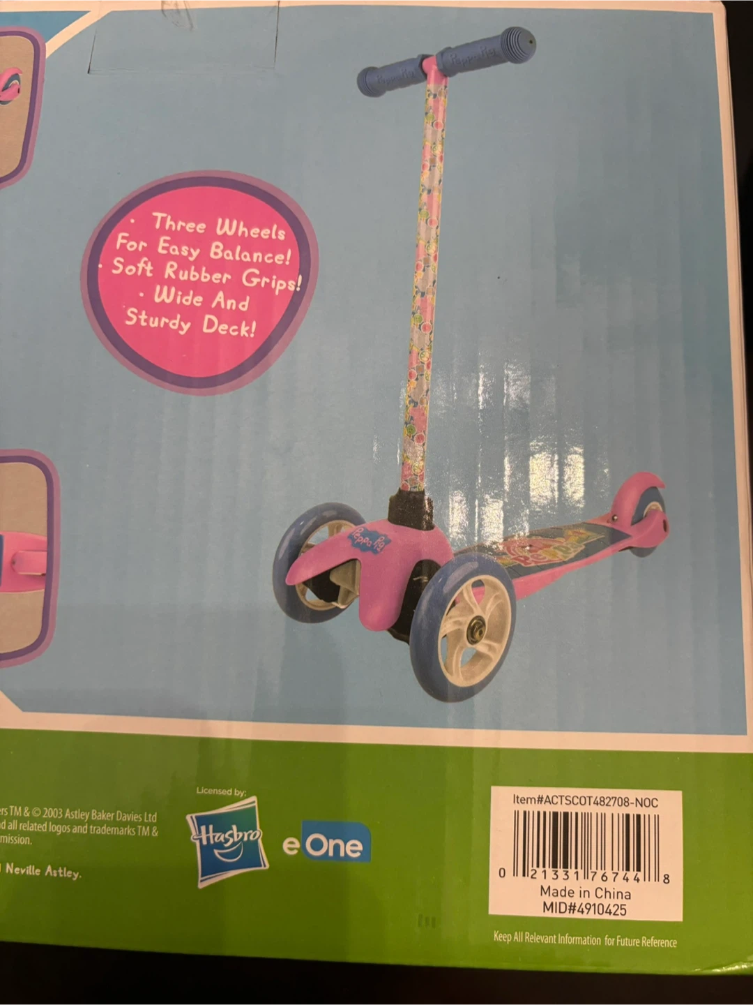 Peppa Pig 3-Wheel Tilt & Turn Scooter - photo 4