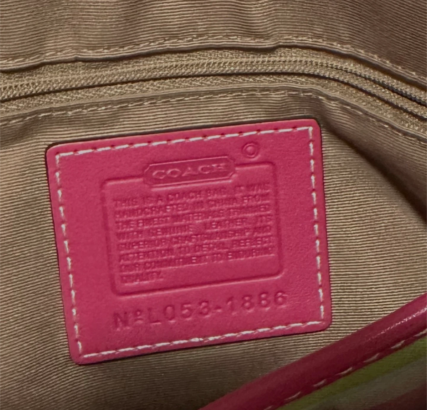 Coach Striped Leather Shoulder Bag - photo 2