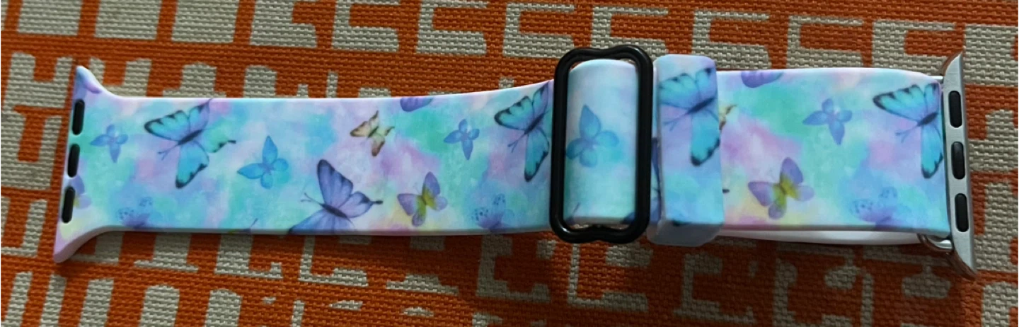 Seorsok Butterfly Print Adjustable Watch Band