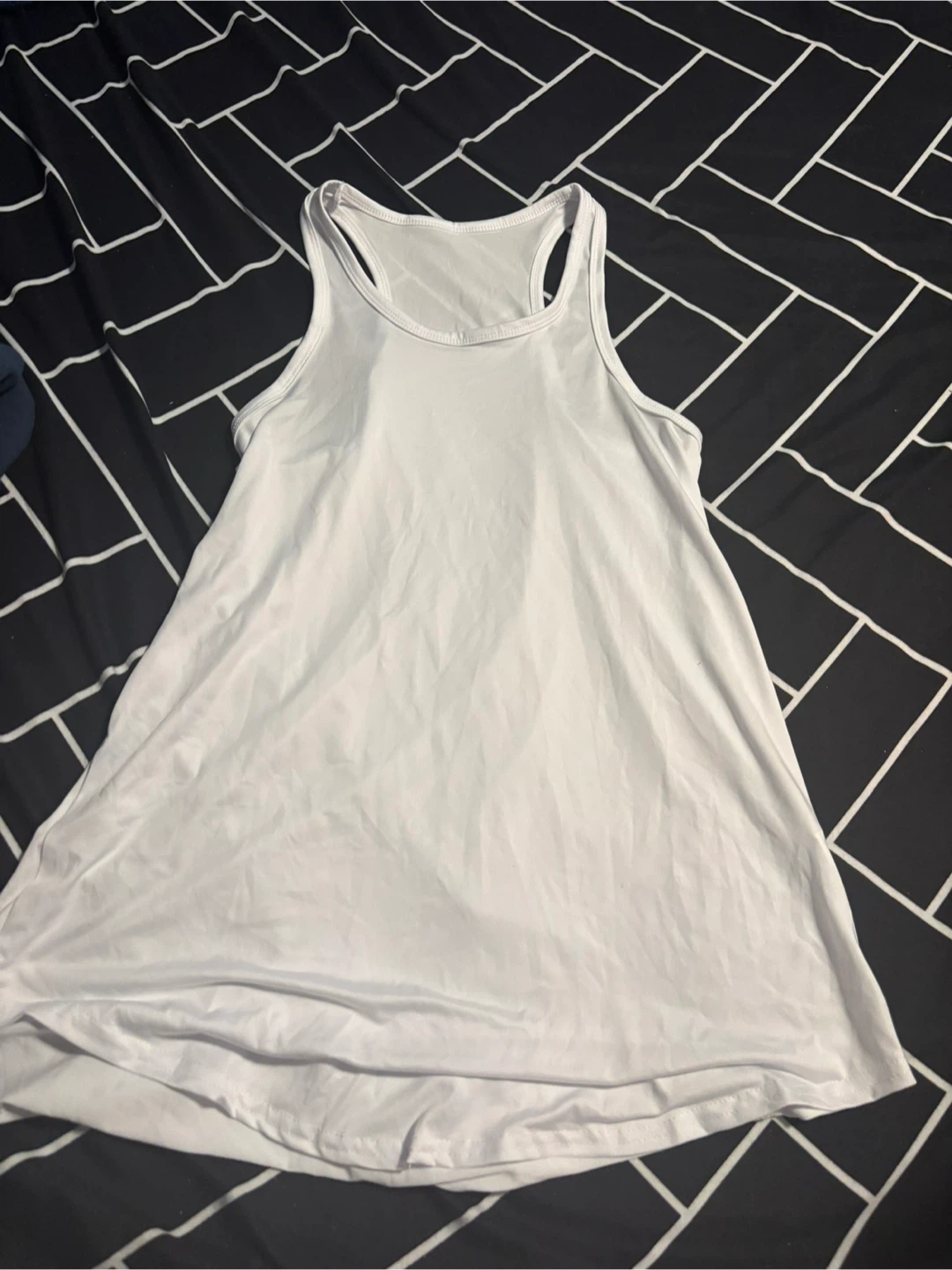 White Racerback Tank Top