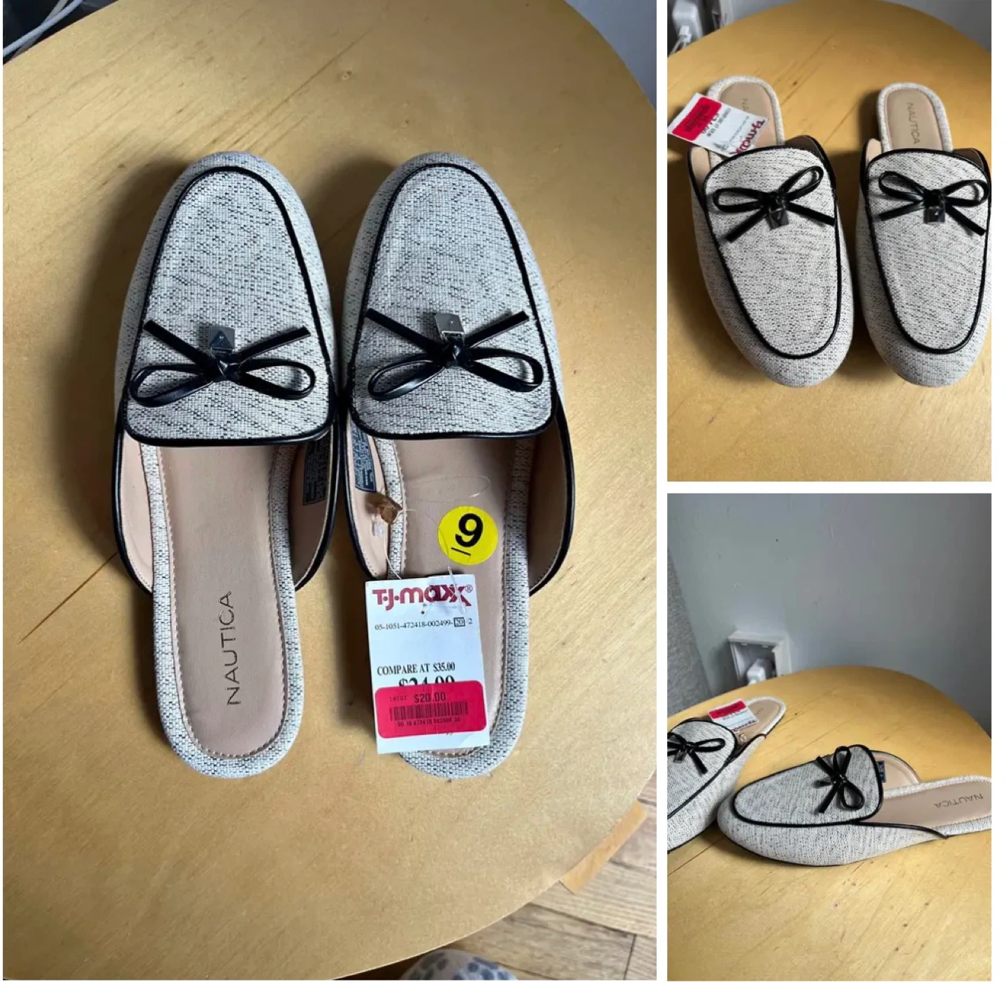 New with labels - Women’s slip on mules size 9