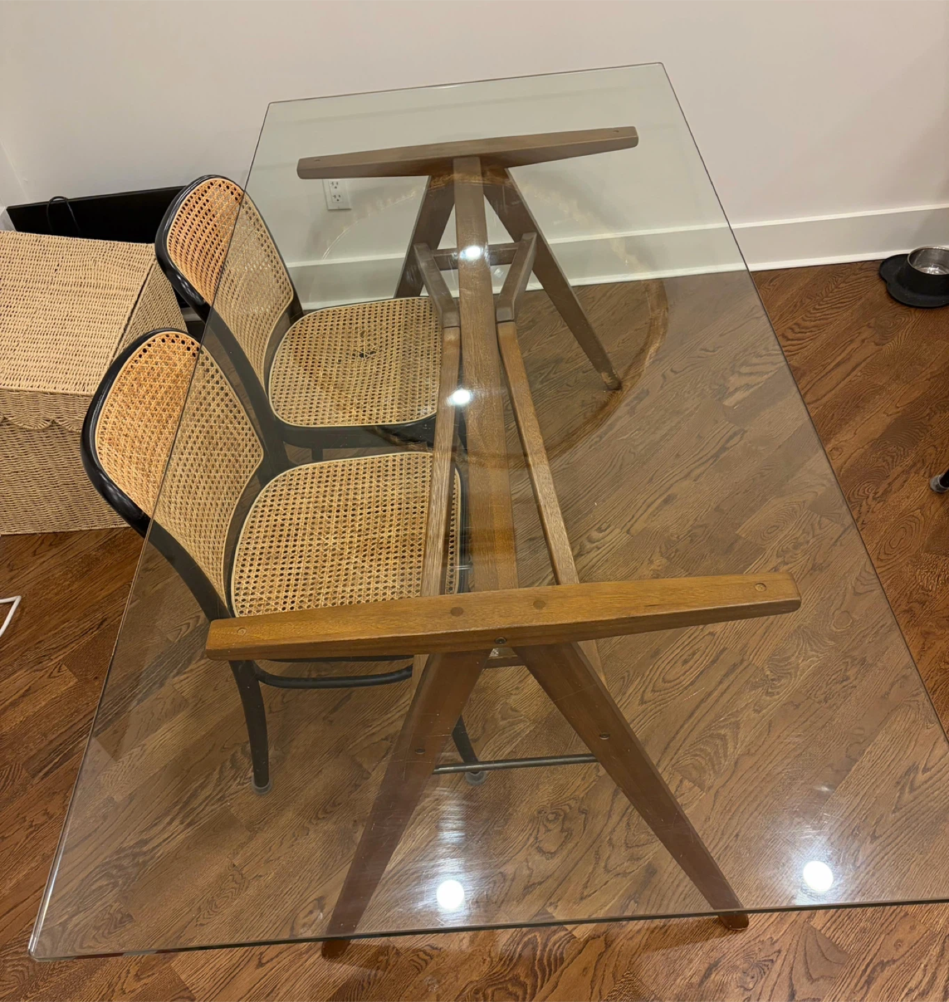 Glass Top Dining Table