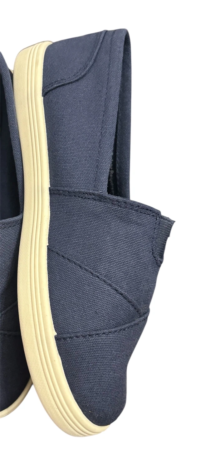 Soda Navy Canvas Slip-On Shoes - Size 13 - photo 3