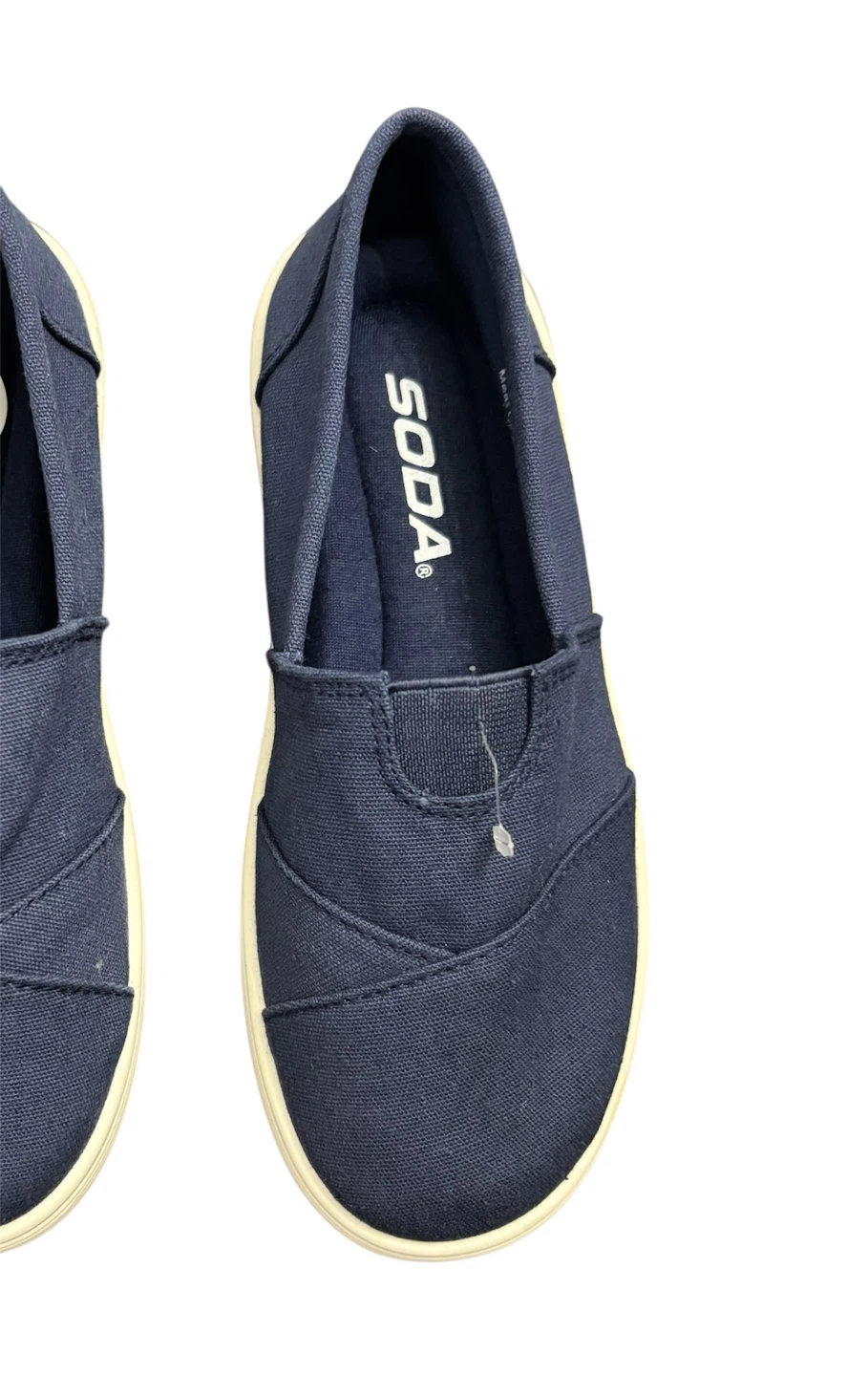 Soda Navy Canvas Slip-On Shoes - Size 13 - photo 2