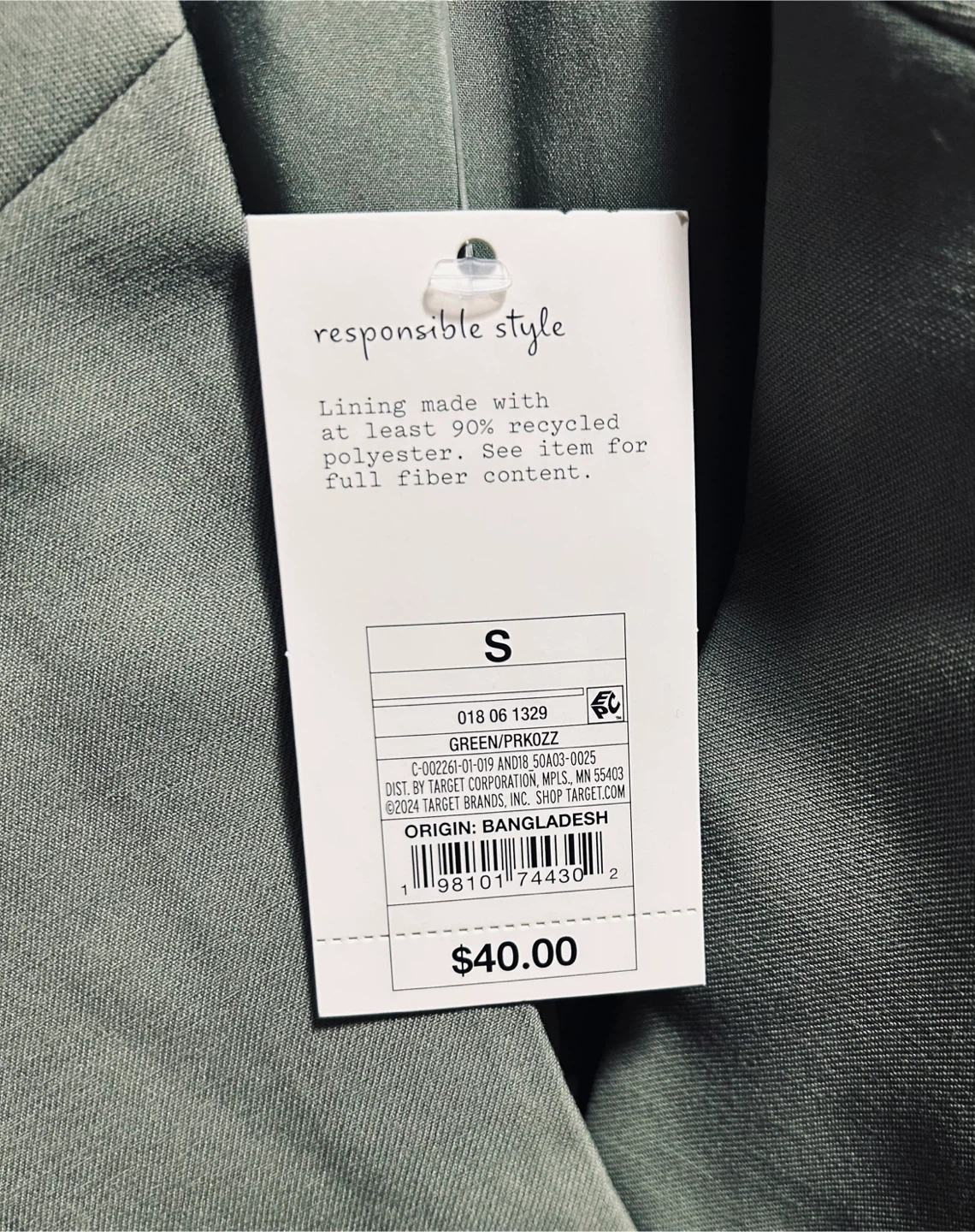 Wholesale Resellers 9 Pc A New Day Green Blazer Mixed Size Lot - photo 4
