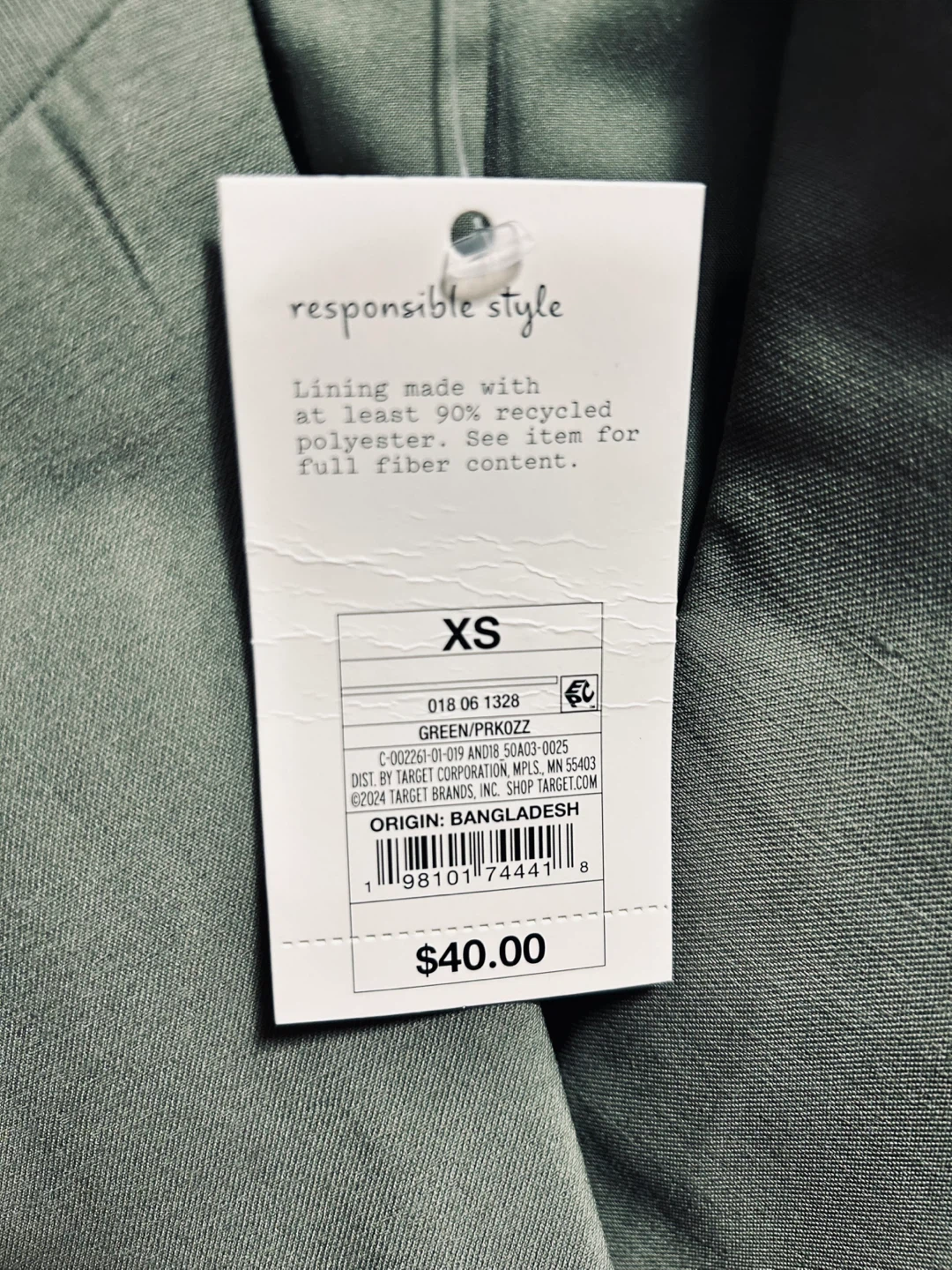 Wholesale Resellers 9 Pc A New Day Green Blazer Mixed Size Lot - photo 3